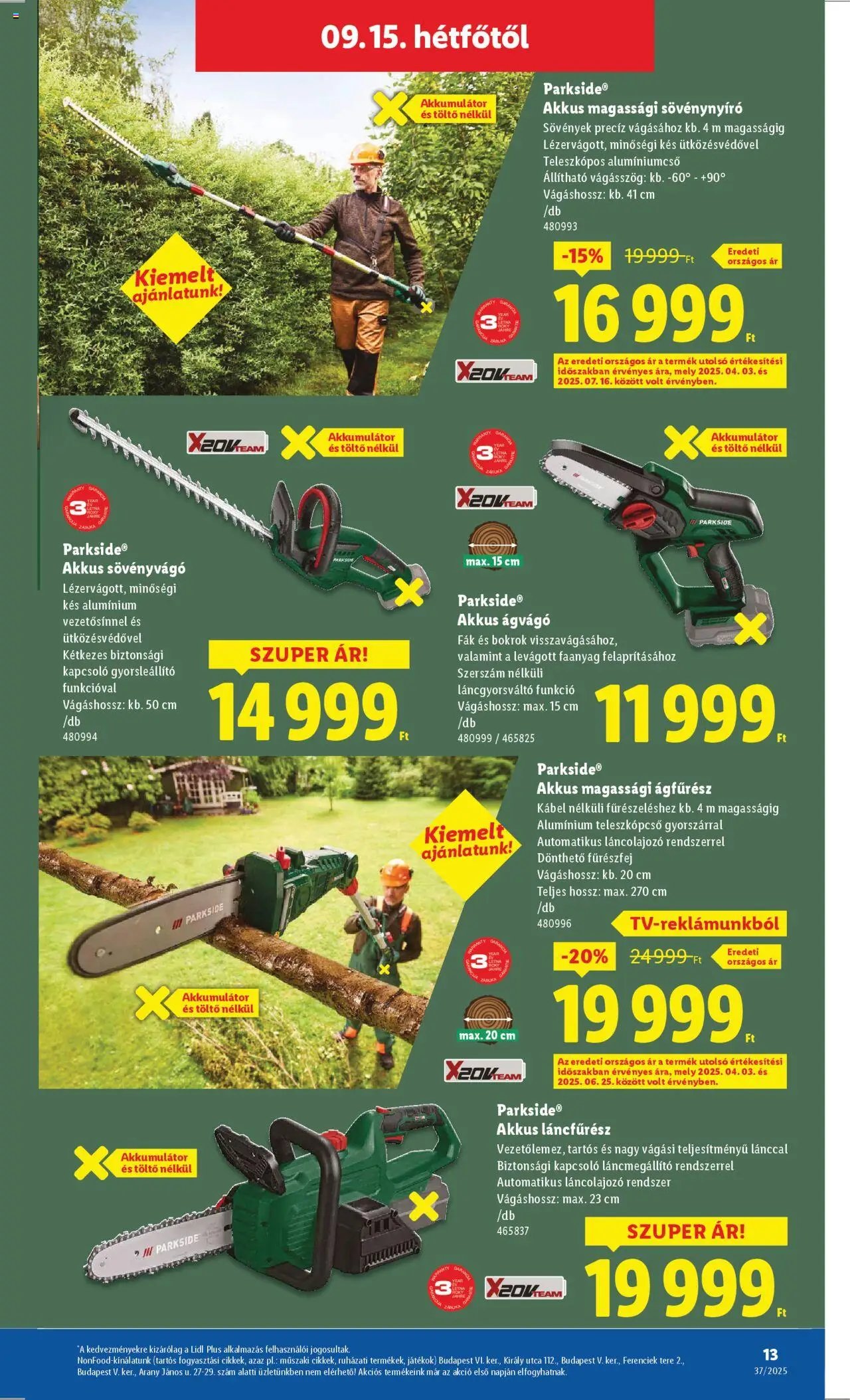 Lidl újság 2025.09.11. Nonfood kínálatunk (2025-09-11 - 2025-09-17)