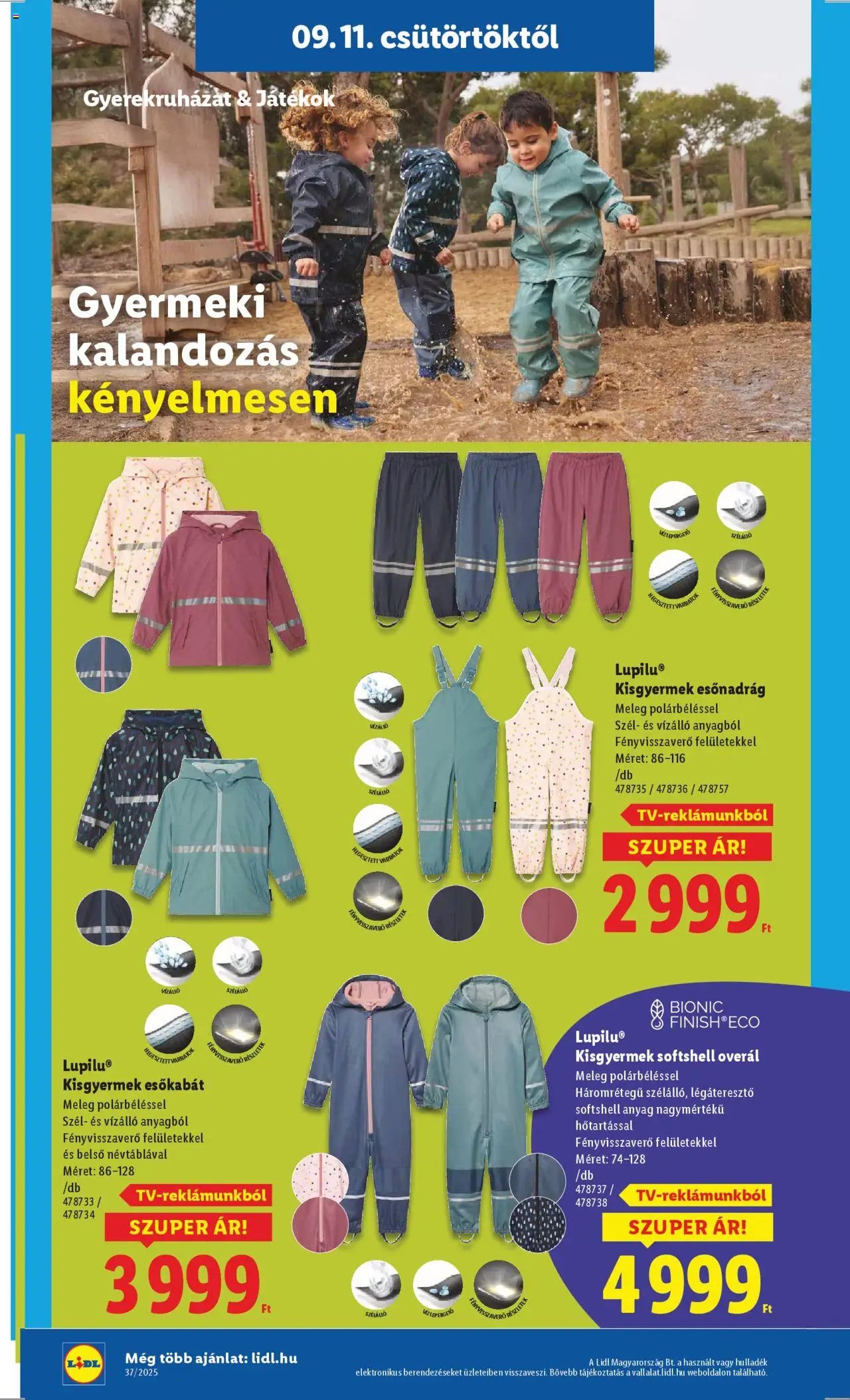 Lidl újság 2025.09.11. Nonfood kínálatunk (2025-09-11 - 2025-09-17)