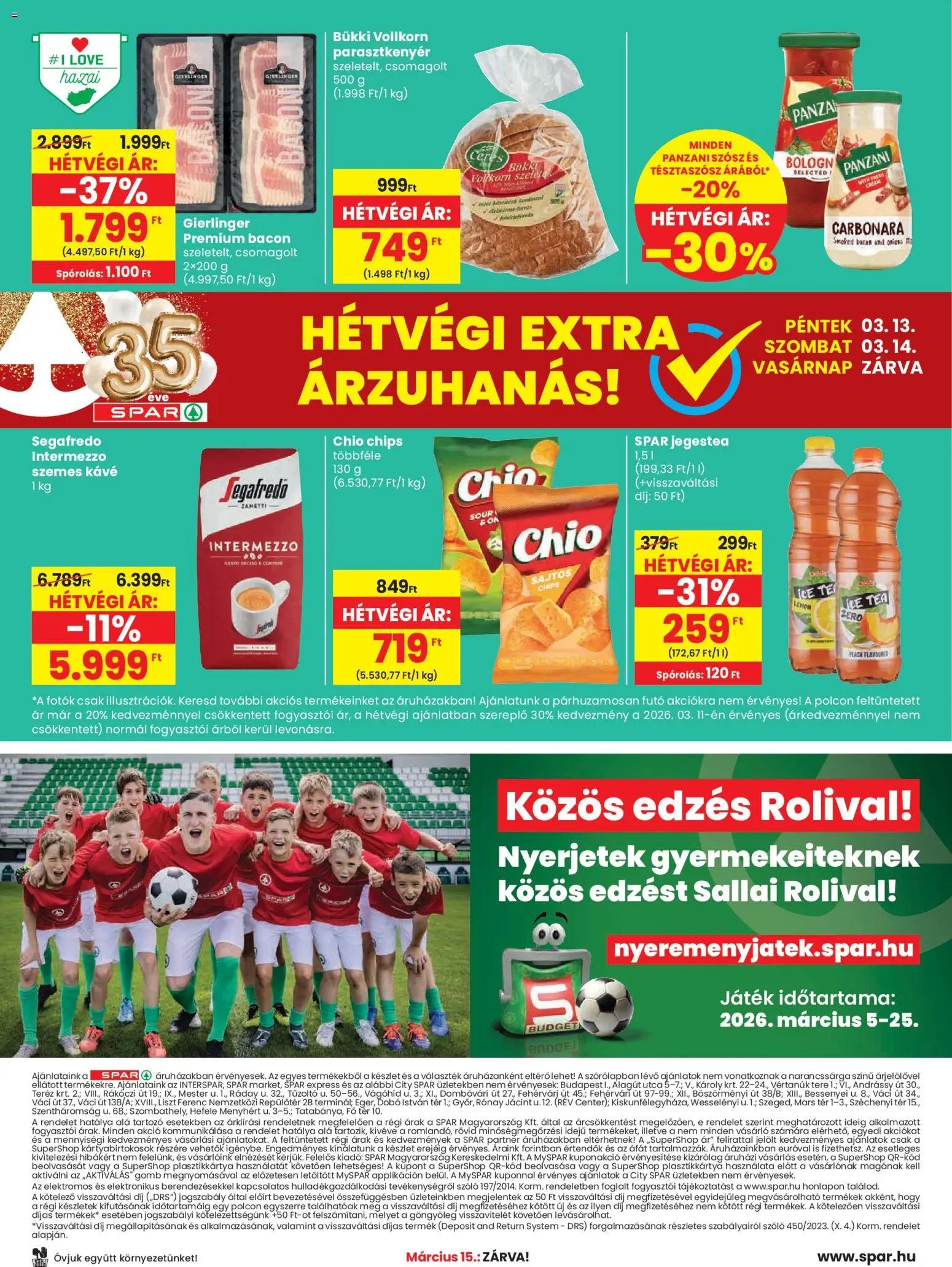 Spar újság 2026.03.12. Spar akciós újság (2026-03-12 - 2026-03-18)
