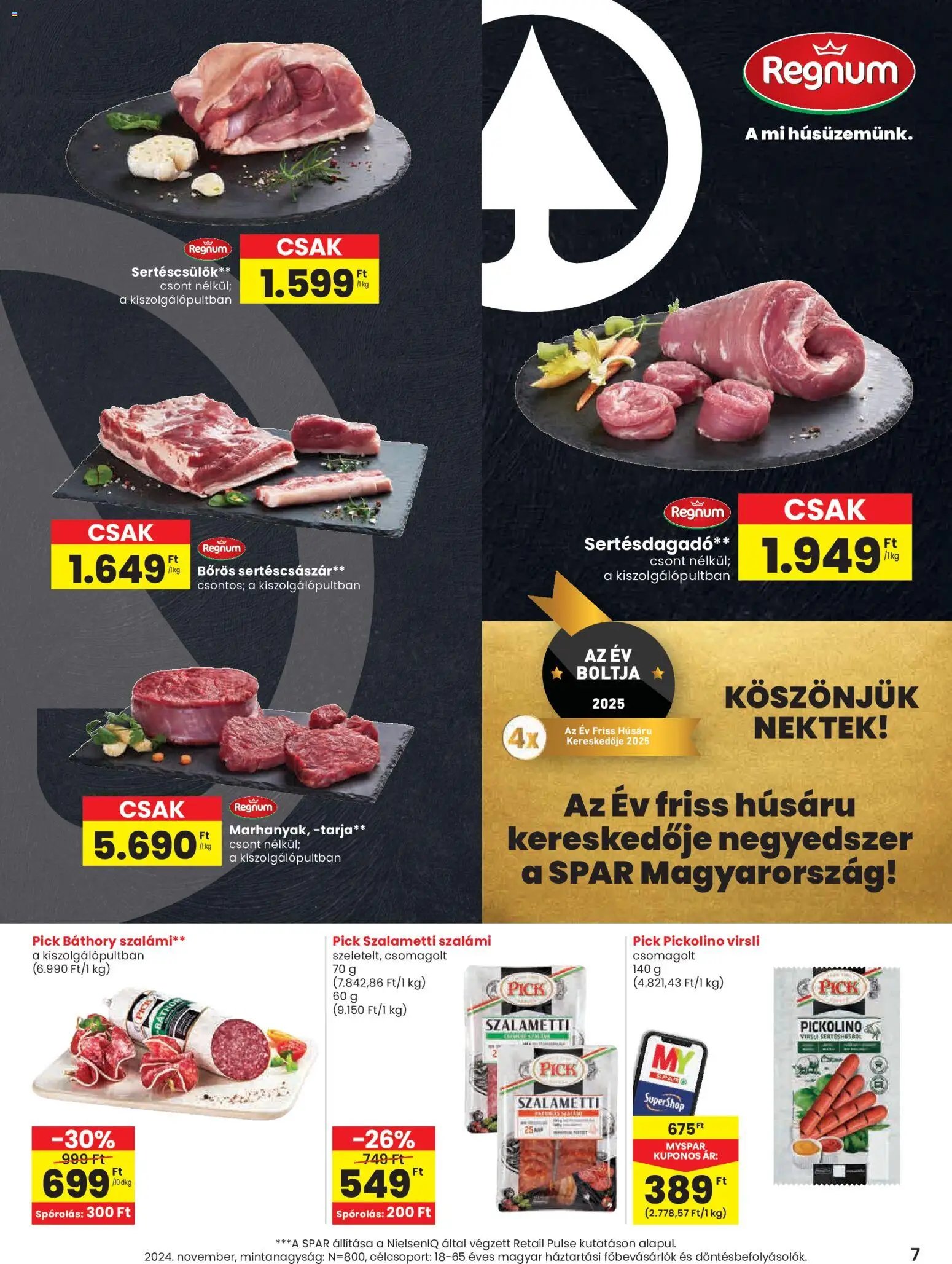 Spar újság 2025.11.13. Black Friday (2025-11-13 - 2025-11-19)
