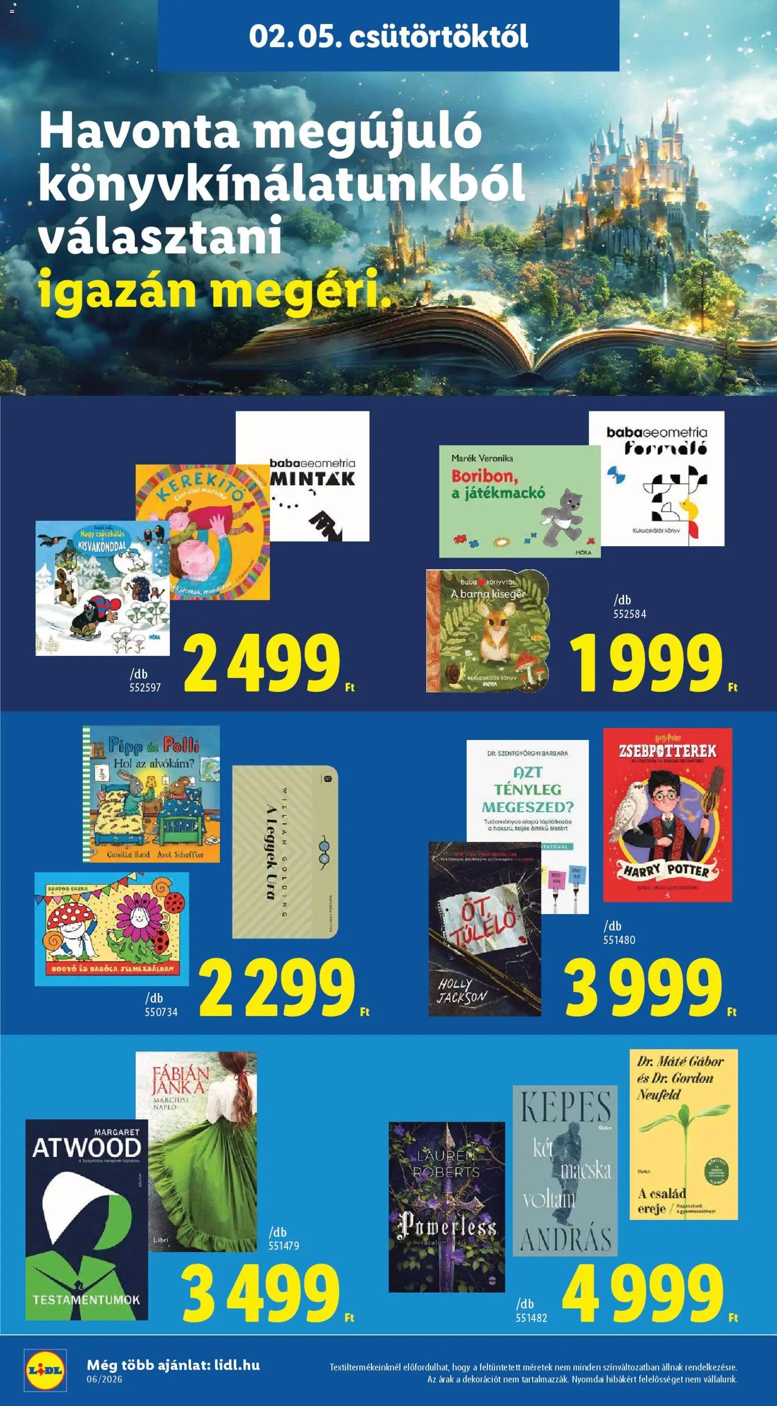 Lidl újság 2026.02.05. Nonfood kínálatunk (2026-02-05 - 2026-02-11)