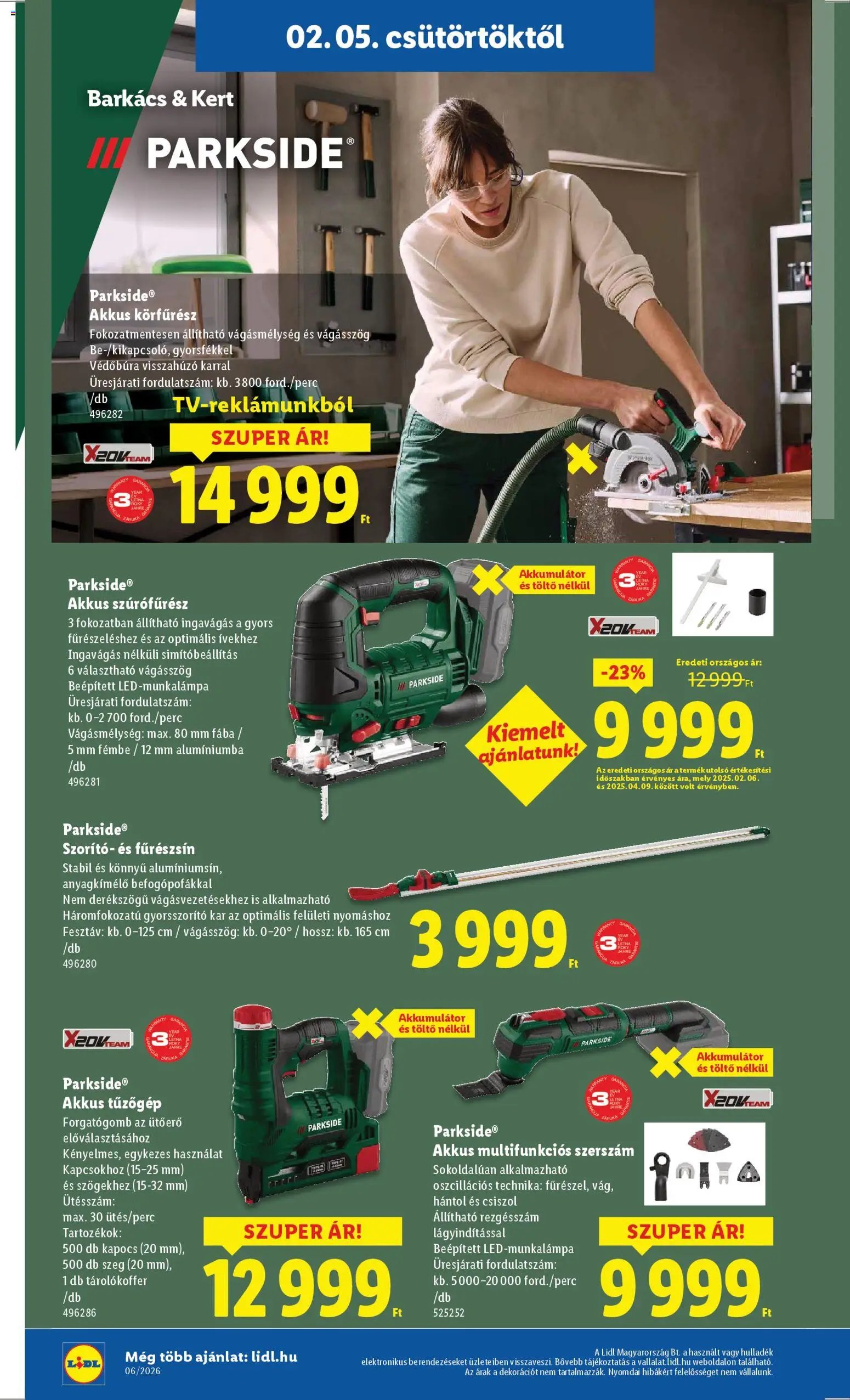 Lidl újság 2026.02.05. Nonfood kínálatunk (2026-02-05 - 2026-02-11)