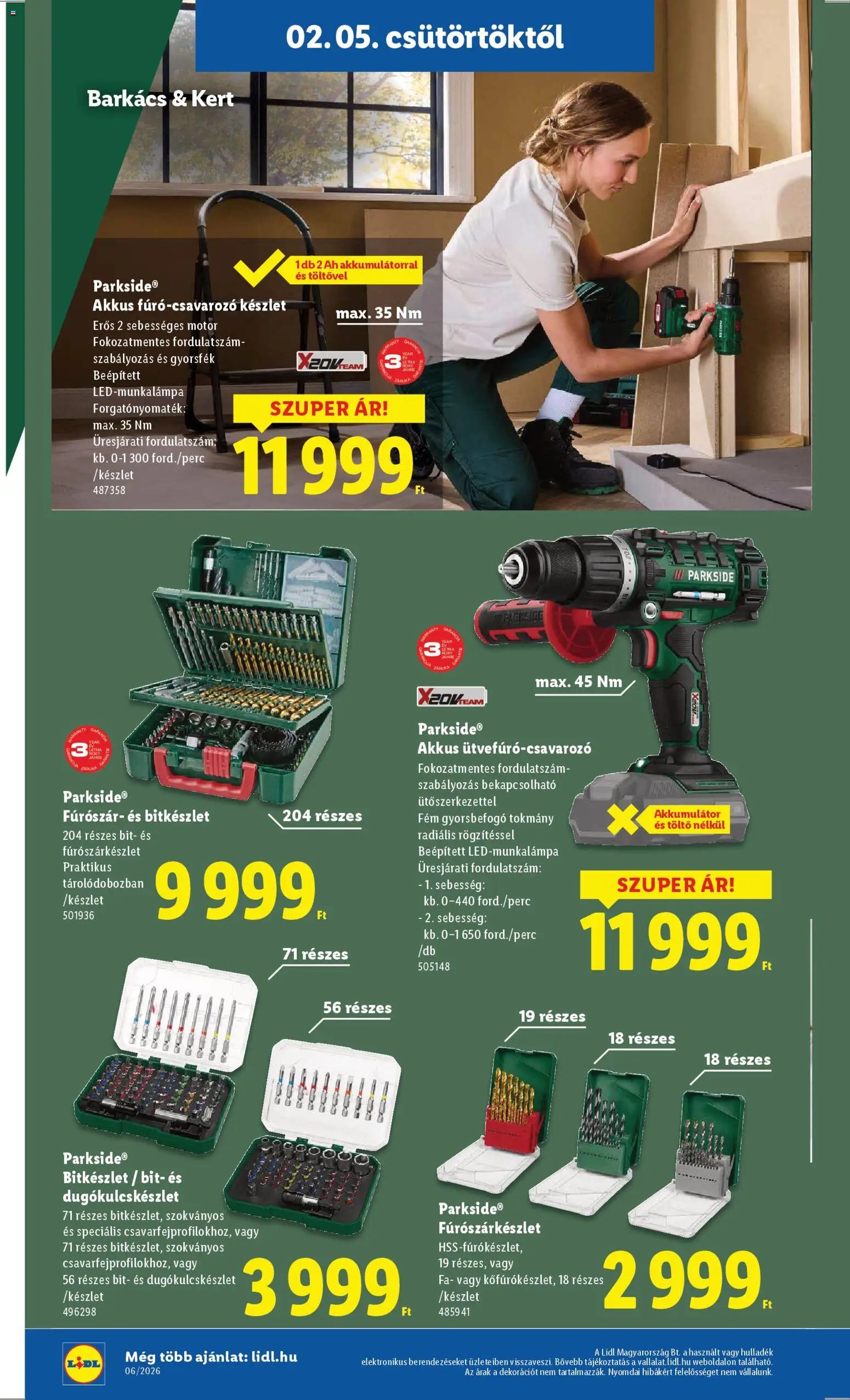 Lidl újság 2026.02.05. Nonfood kínálatunk (2026-02-05 - 2026-02-11)