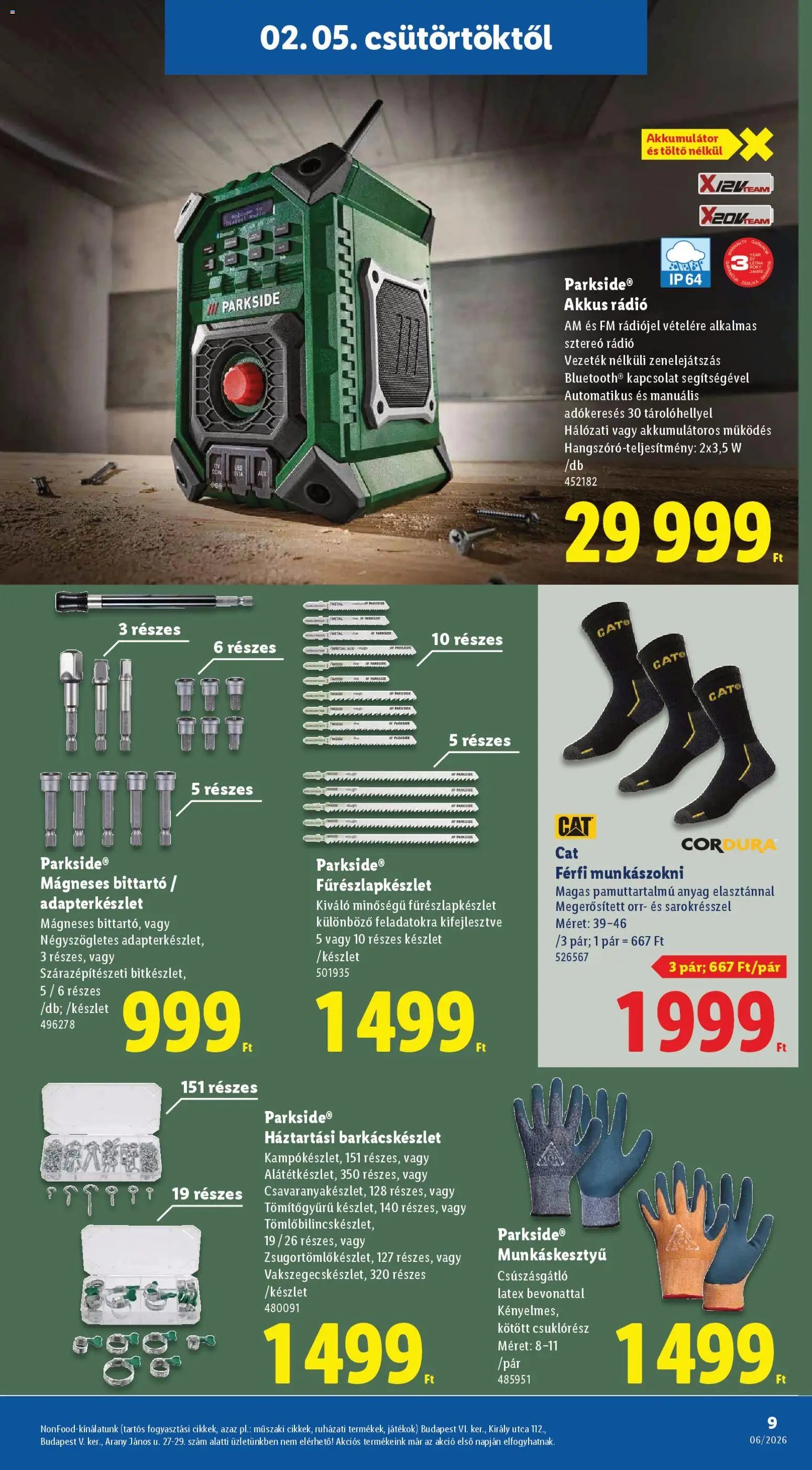 Lidl újság 2026.02.05. Nonfood kínálatunk (2026-02-05 - 2026-02-11)