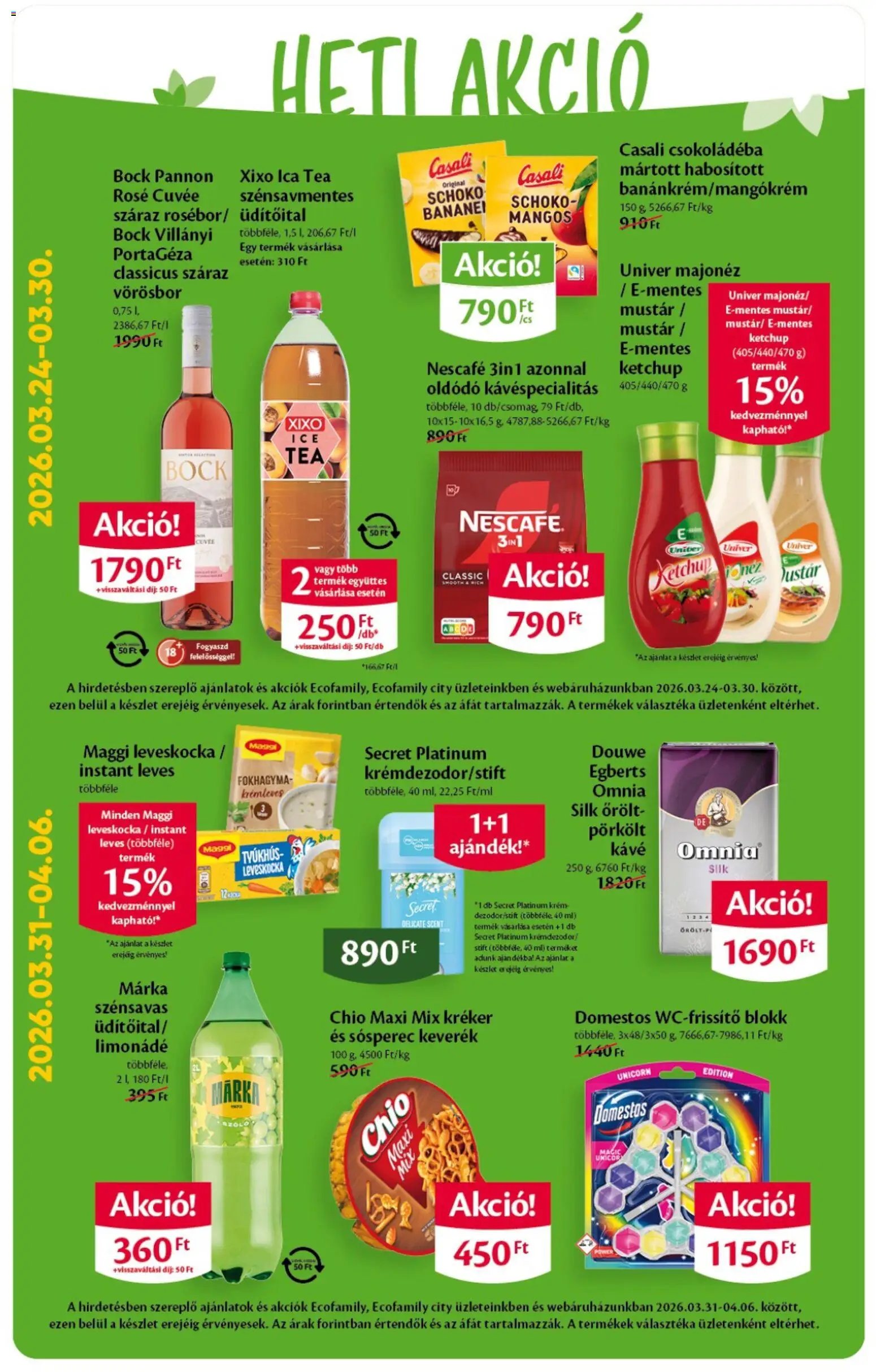 EcoFamily újság 2026.03.26. EcoFamily City akciós újság (2026-03-26 - 2026-04-04)