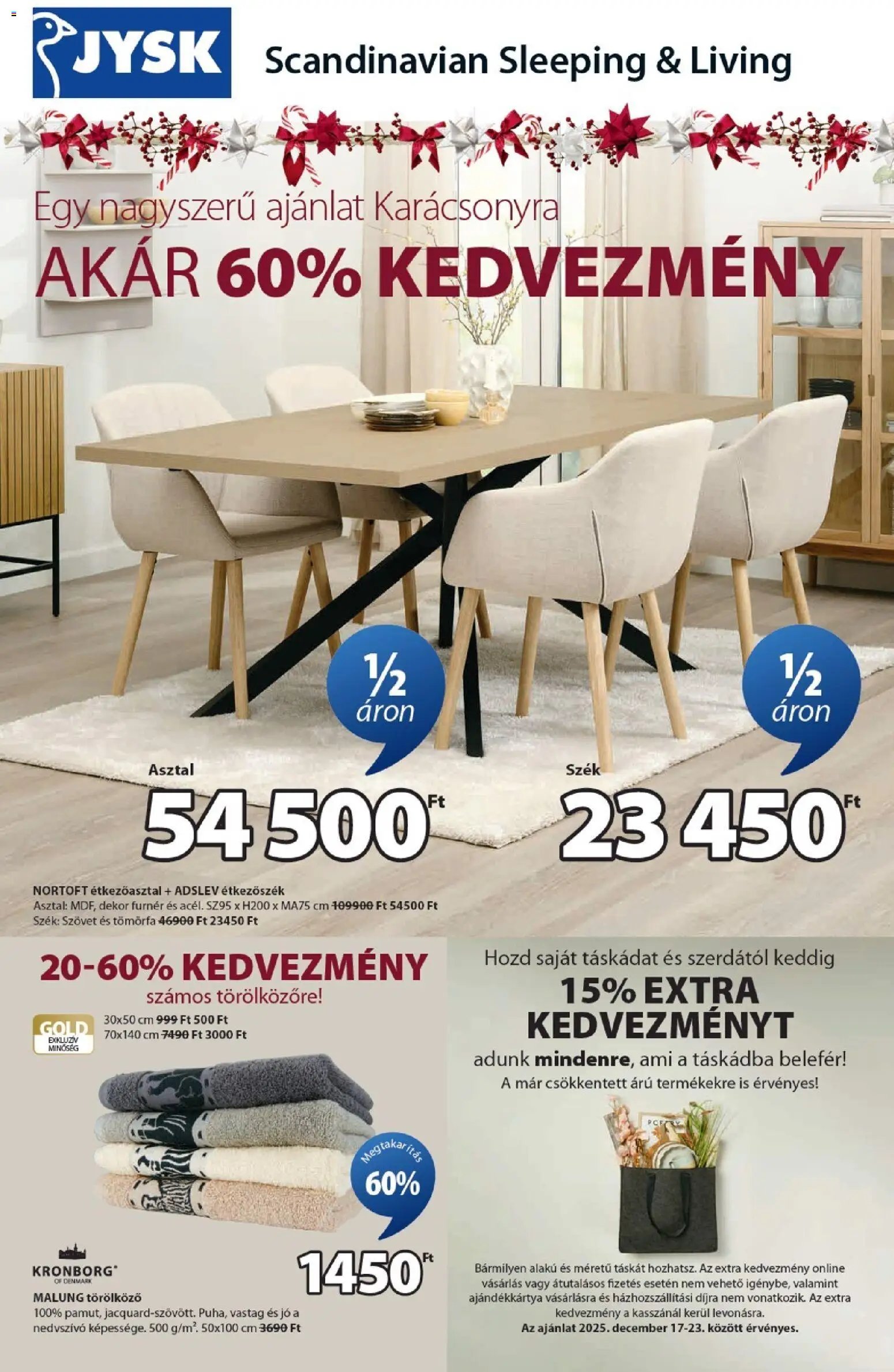 JYSK újság 2025.12.17. Akciós újság JYSK (2025-12-17 - 2025-12-23)