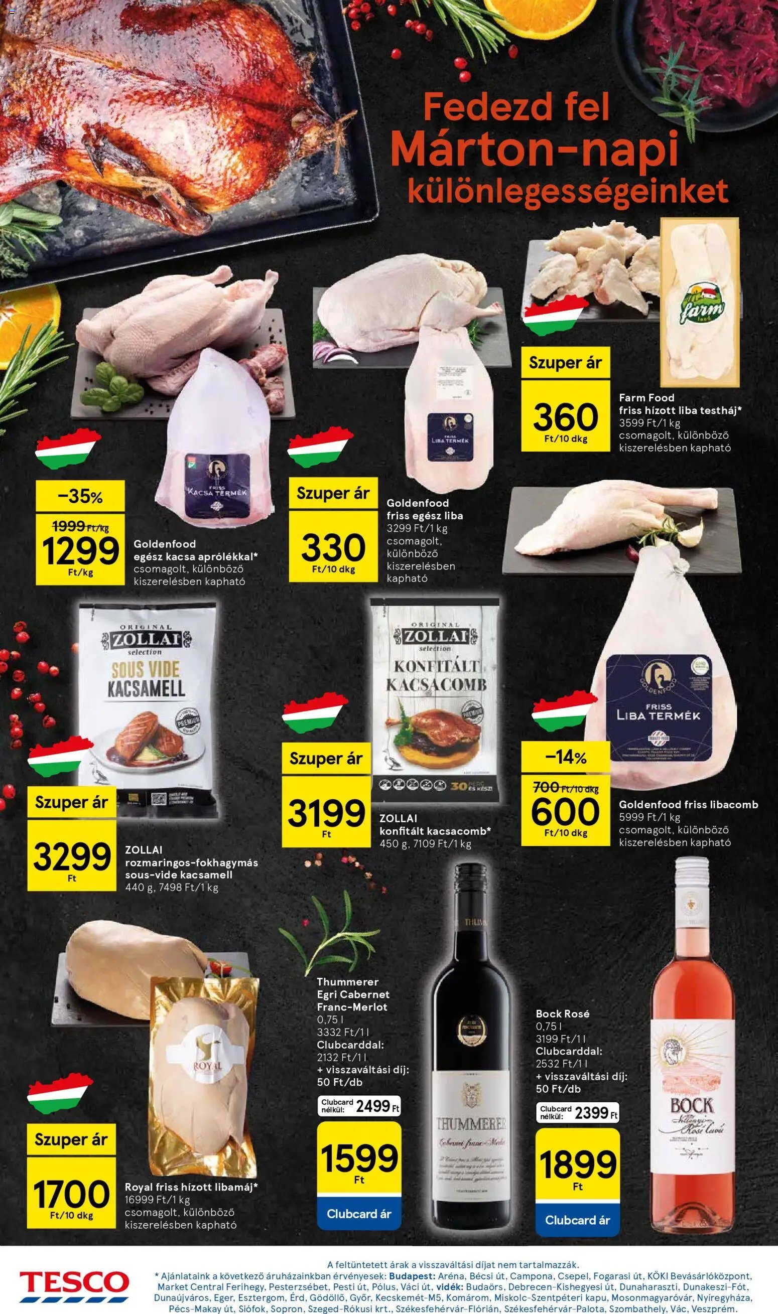 Tesco újság 2025.10.30. Akciós újság Tesco (2025-10-30 - 2025-11-05)