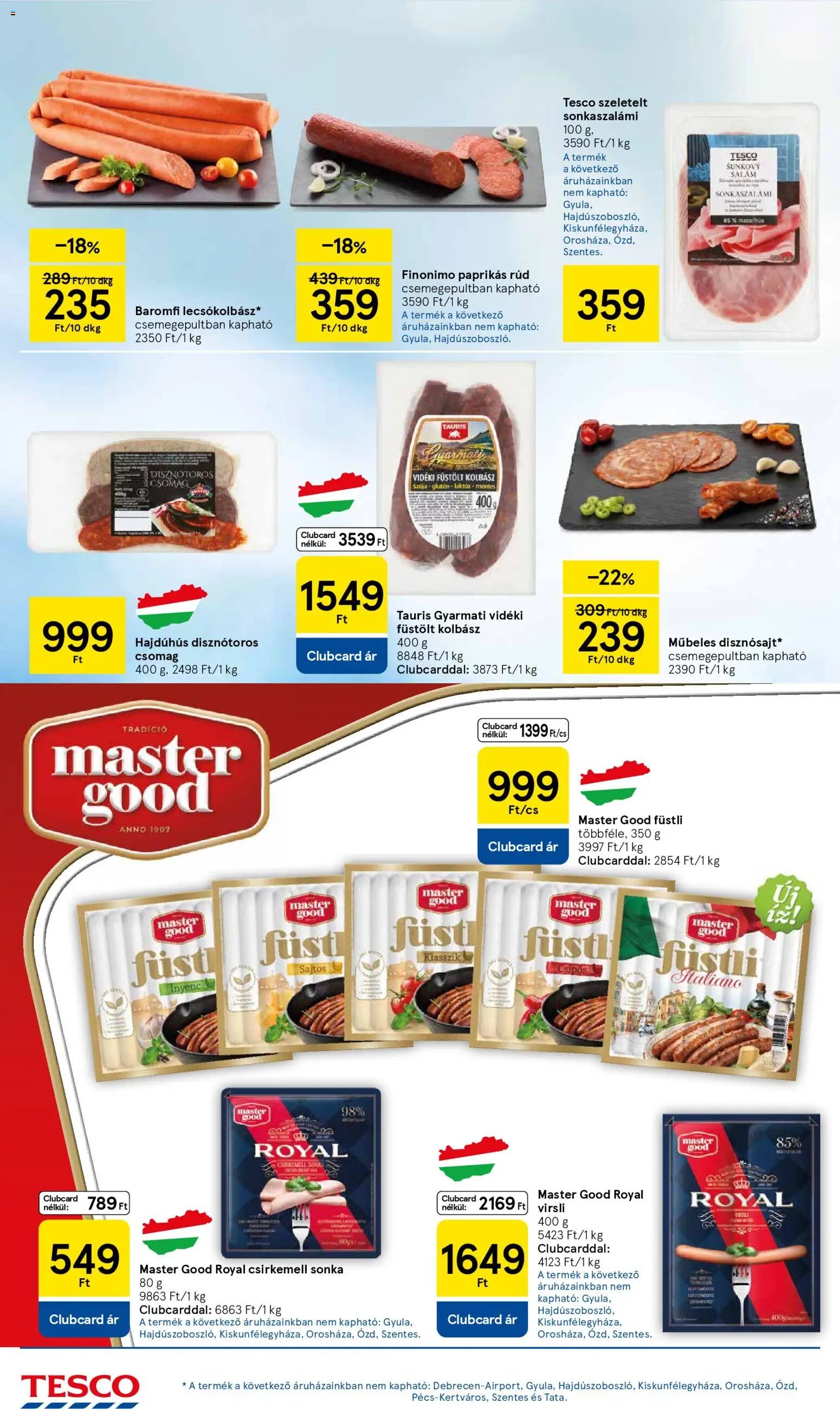 Tesco újság 2025.10.30. Akciós újság Tesco (2025-10-30 - 2025-11-05)