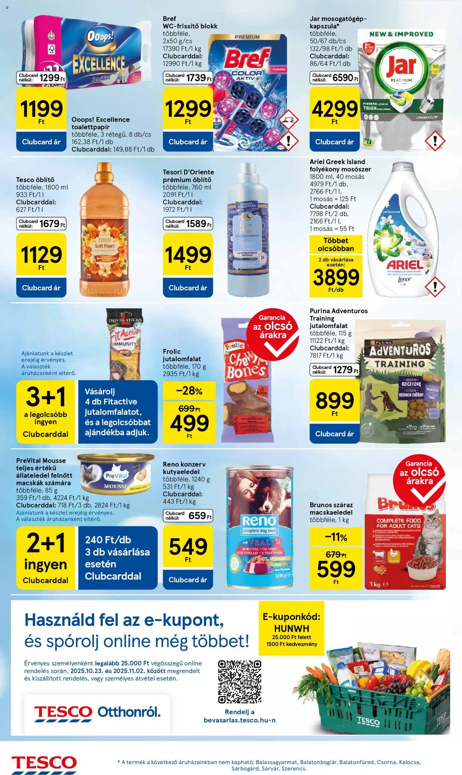 Tesco újság 2025.10.30. Akciós újság Tesco (2025-10-30 - 2025-11-05)