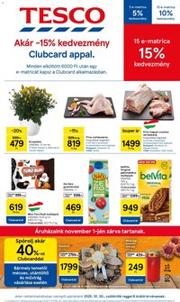 Tesco újság 2025.10.30. Akciós újság Tesco (2025-10-30 - 2025-11-05)