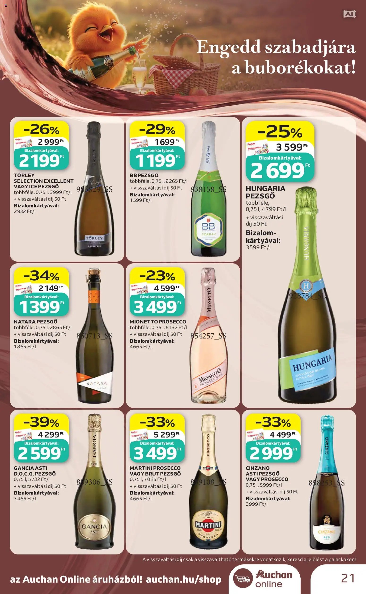 Auchan újság 2026.10.01. Auchan Bor ajánlatok