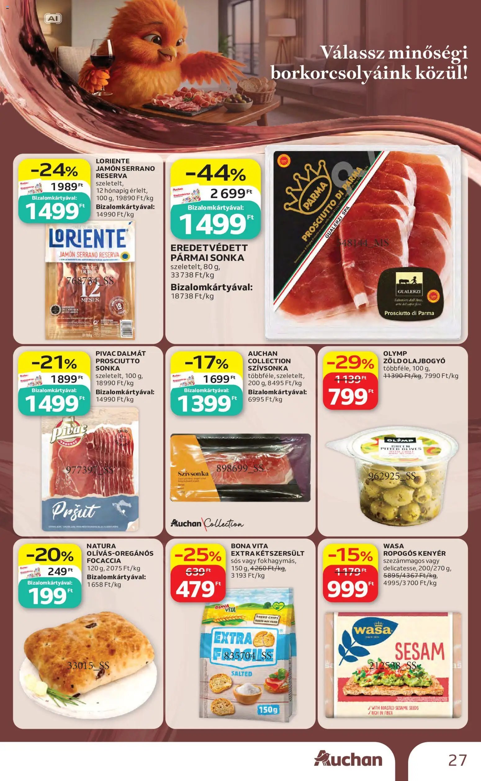 Auchan újság 2026.10.01. Auchan Bor ajánlatok