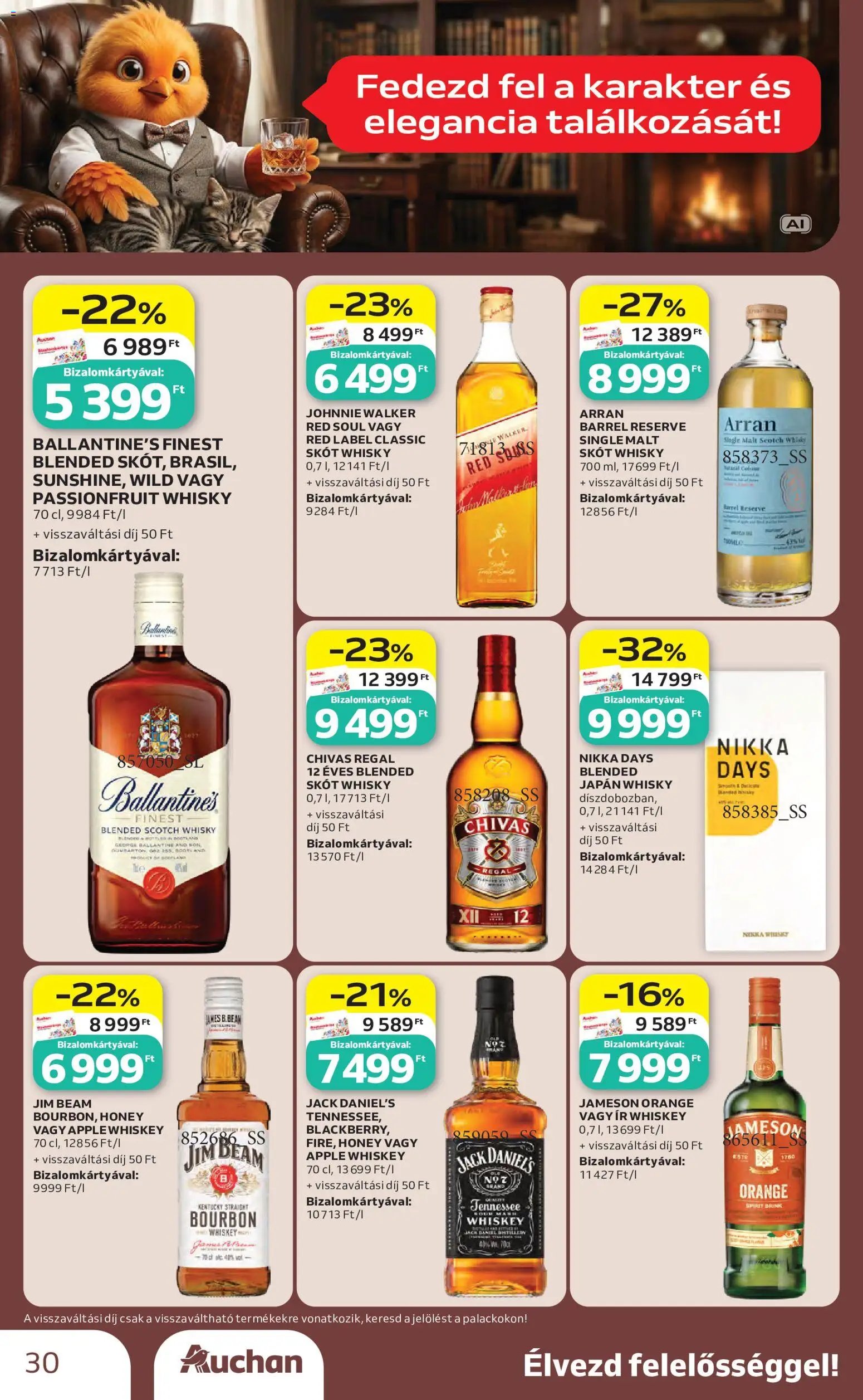Auchan újság 2026.10.01. Auchan Bor ajánlatok