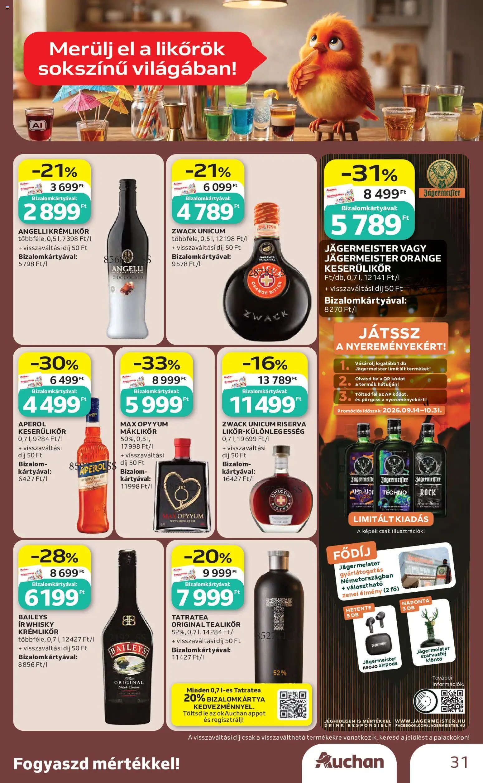 Auchan újság 2026.10.01. Auchan Bor ajánlatok