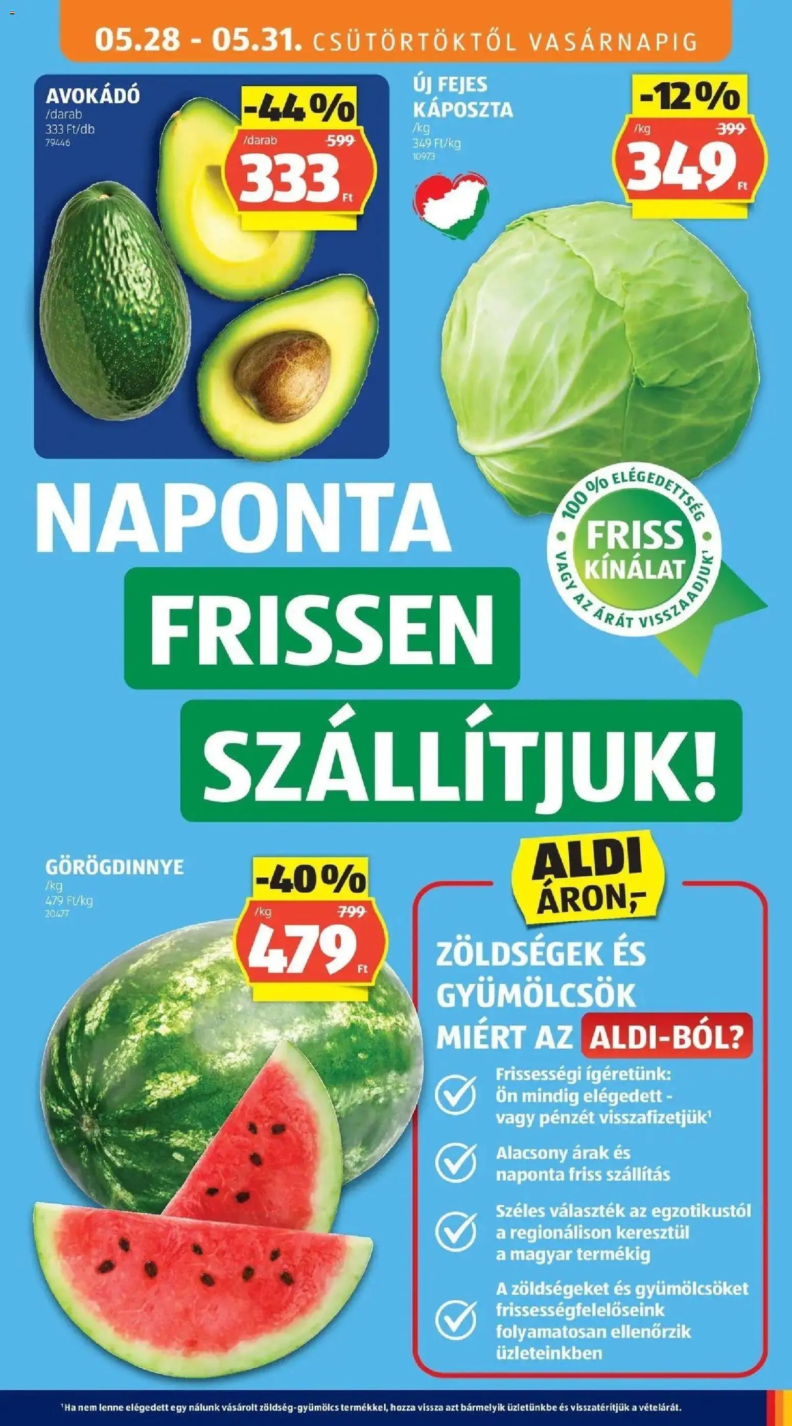 Aldi újság 2026.05.28. Aldi aktuális akciós újság (2026-05-28 - 2026-06-03)