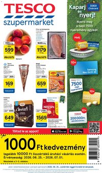 Tesco újság 2026.06.25. Tesco Szupermarket akciós újság