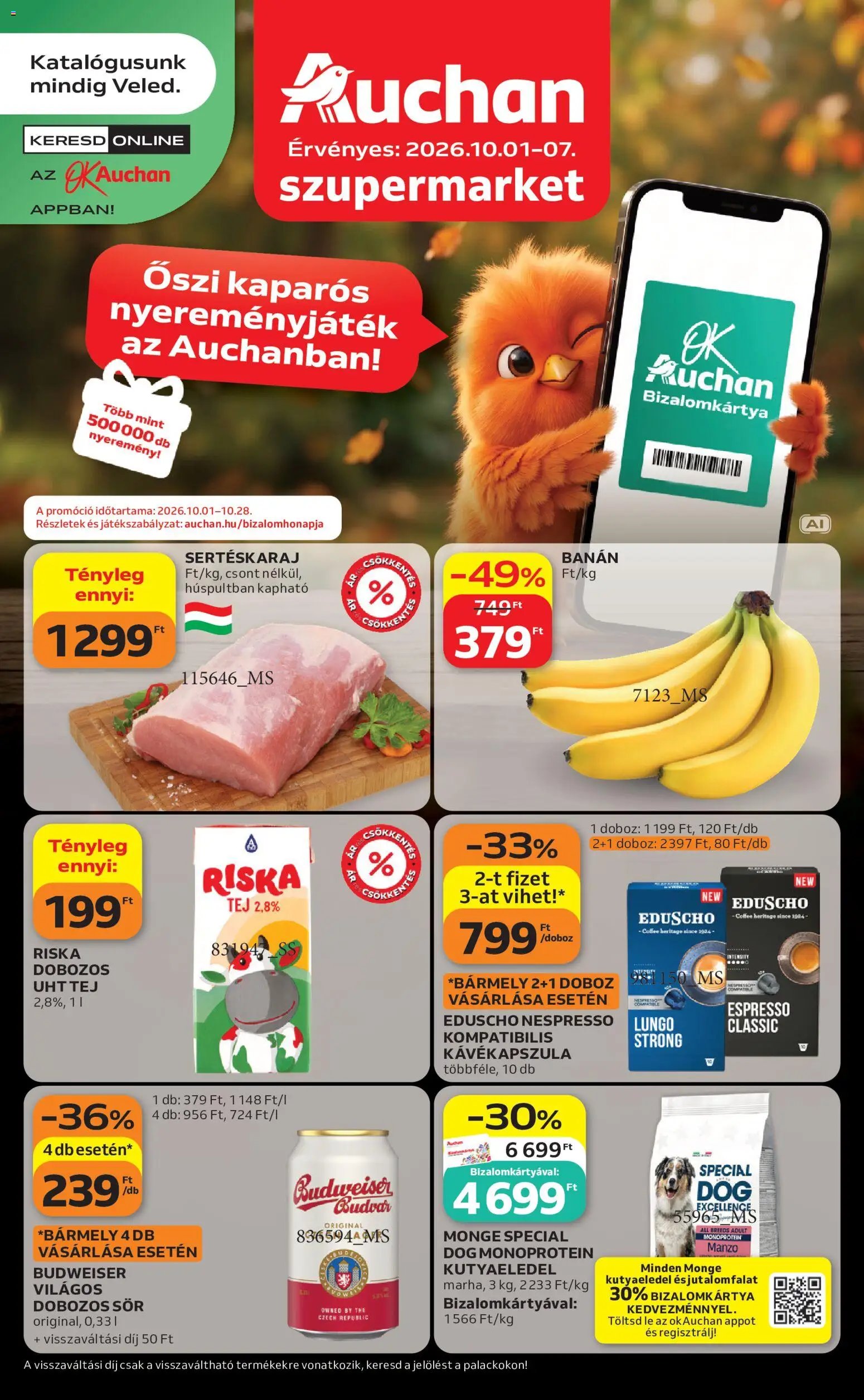 Auchan újság 2026.10.01. Auchan Szupermarket akciós újság