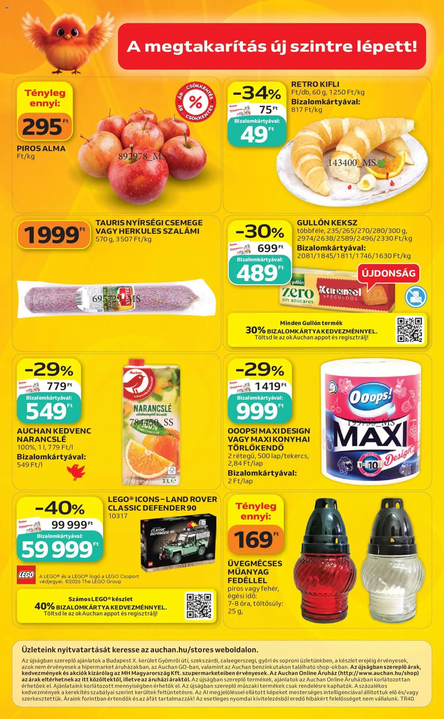 Auchan újság 2026.10.01. Auchan Szupermarket akciós újság