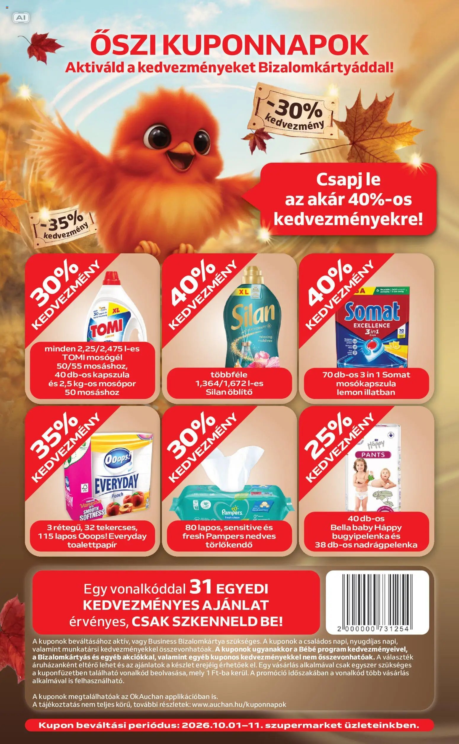 Auchan újság 2026.10.01. Auchan Szupermarket akciós újság