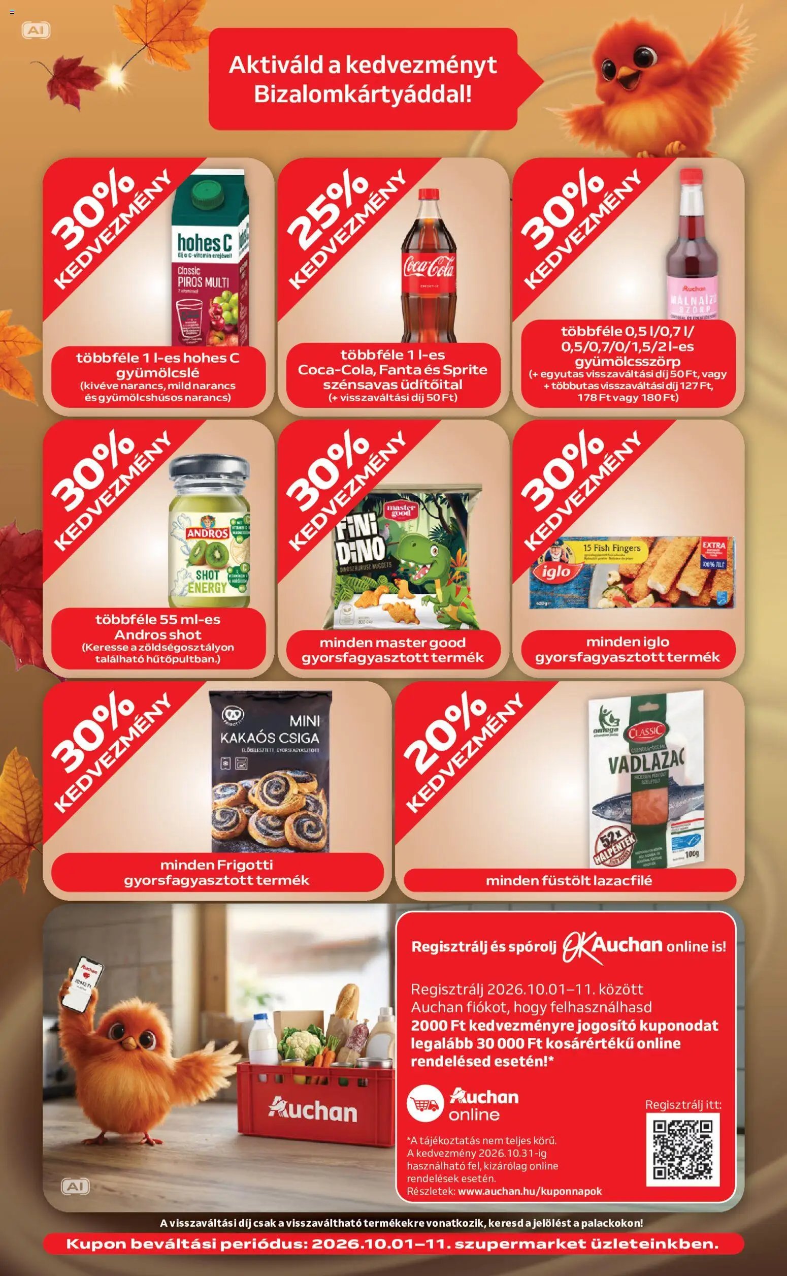 Auchan újság 2026.10.01. Auchan Szupermarket akciós újság