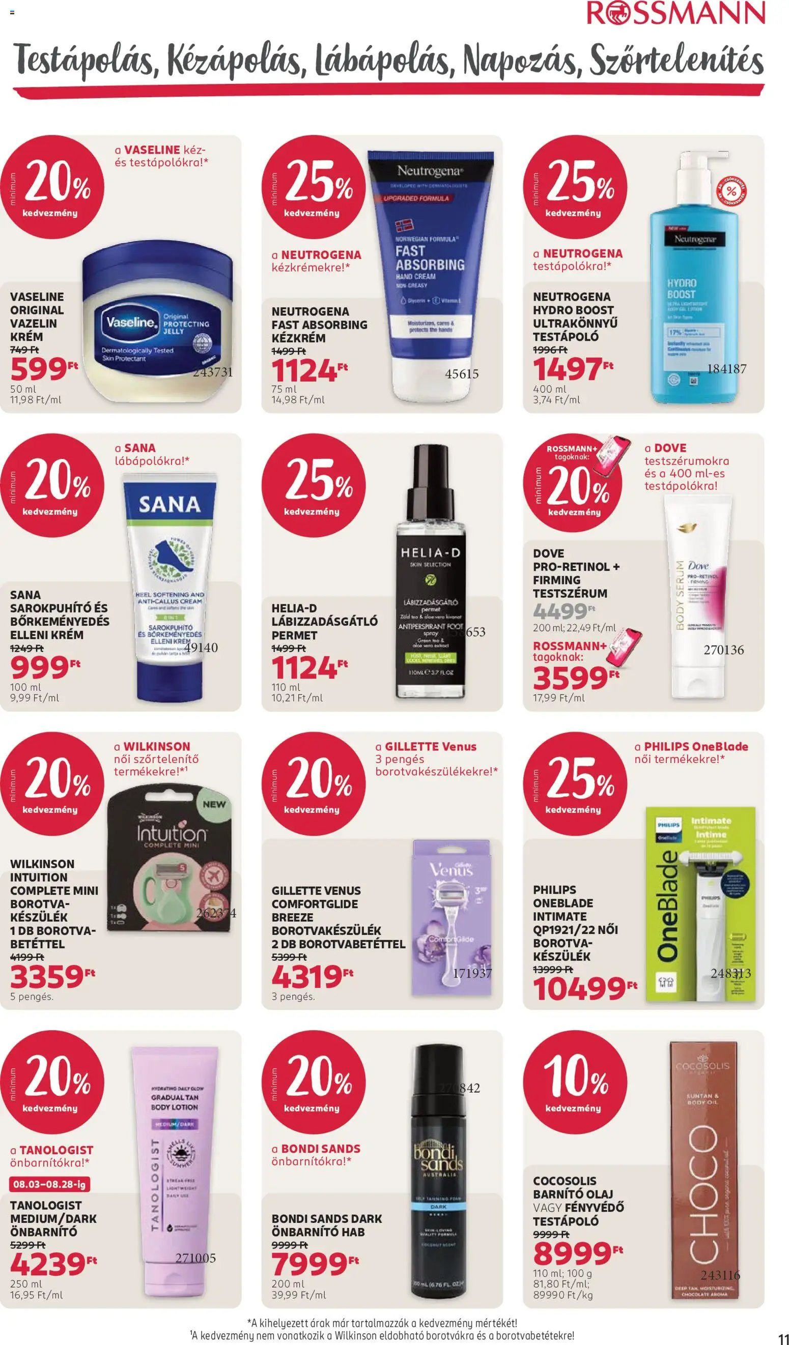 Rossmann újság 2026.08.17. Rossmann akciós újság