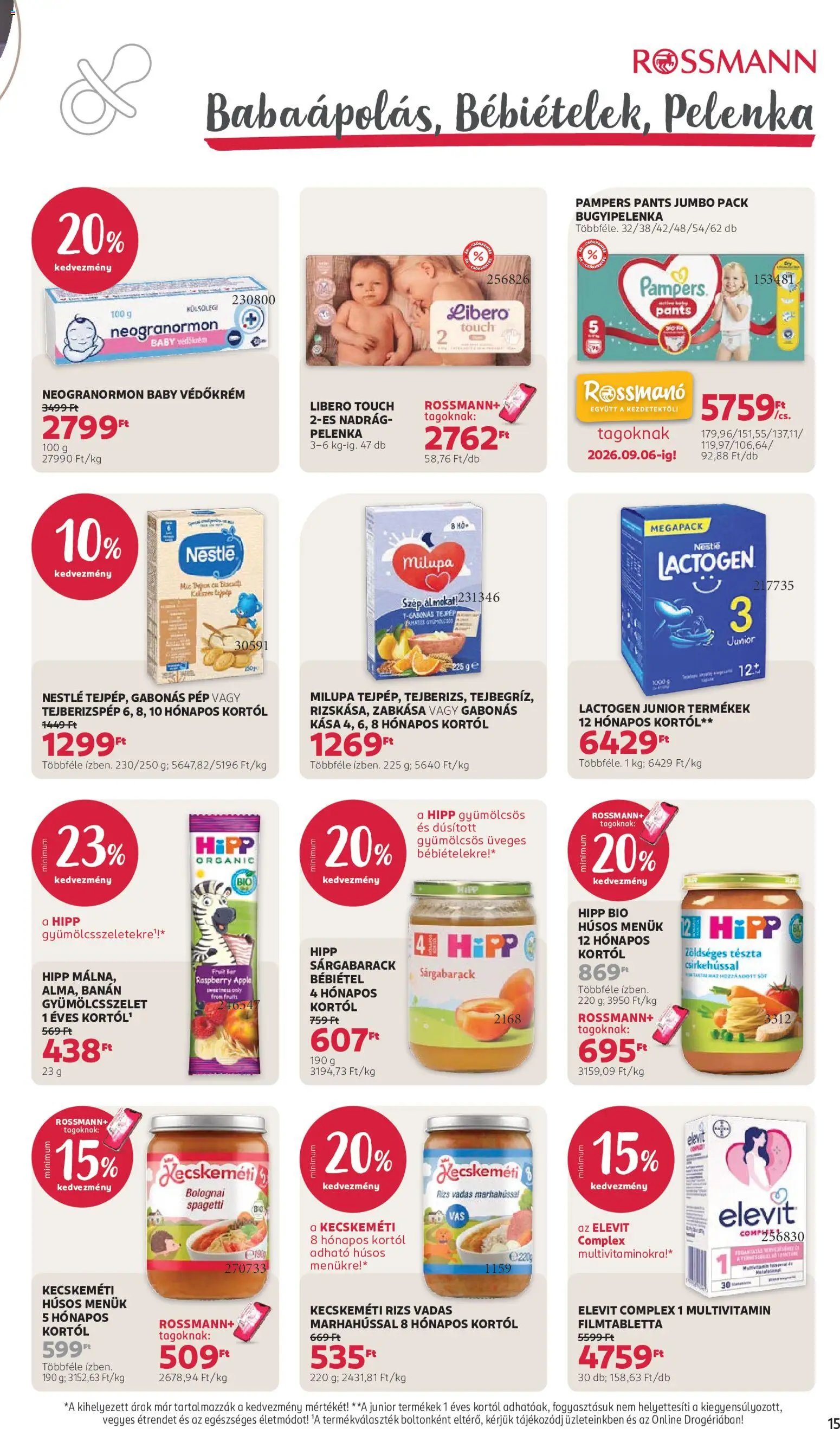 Rossmann újság 2026.08.17. Rossmann akciós újság
