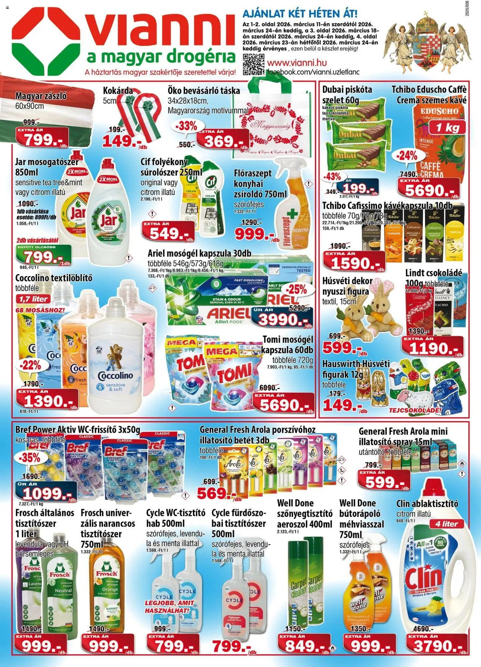 Vianni újság 2026.03.11. Vianni akciós újság (2026-03-11 - 2026-03-24)
