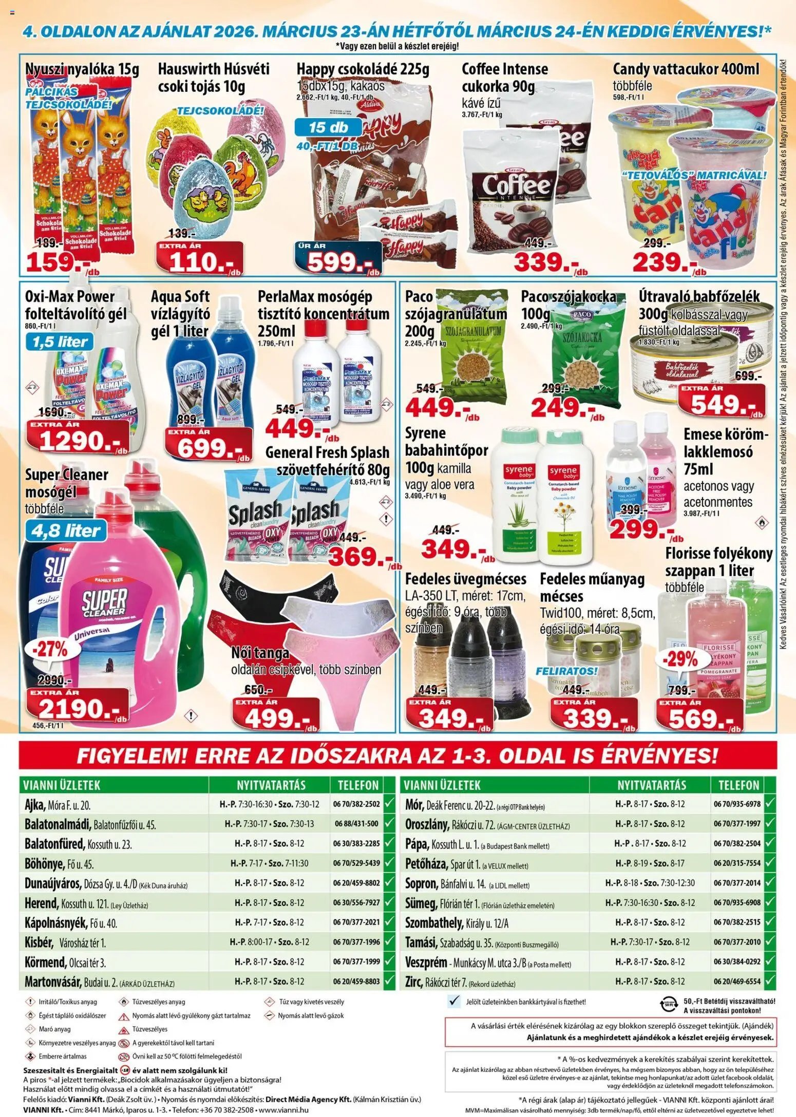 Vianni újság 2026.03.11. Vianni akciós újság (2026-03-11 - 2026-03-24)