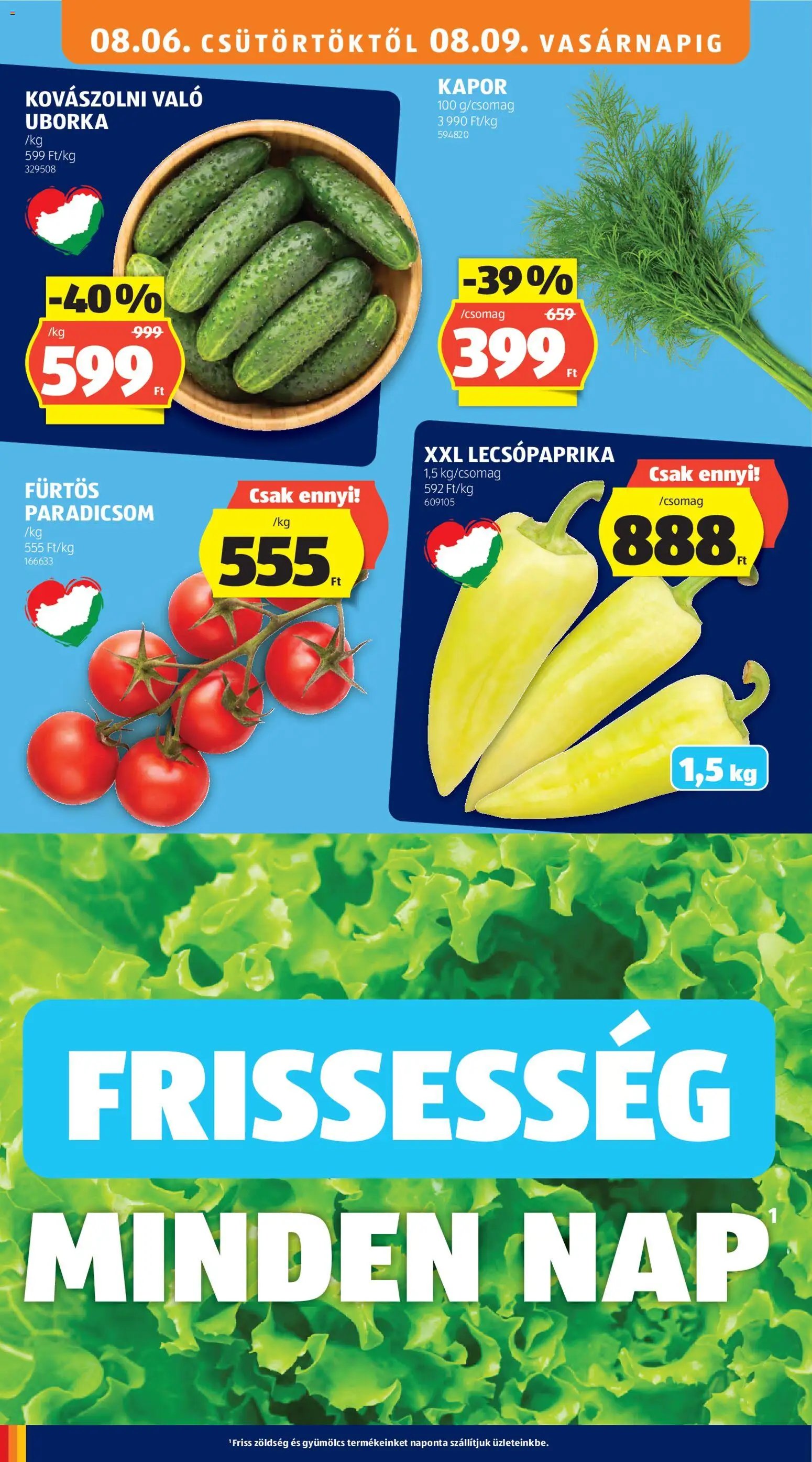 Aldi újság 2026.08.06. Aldi akciós újság