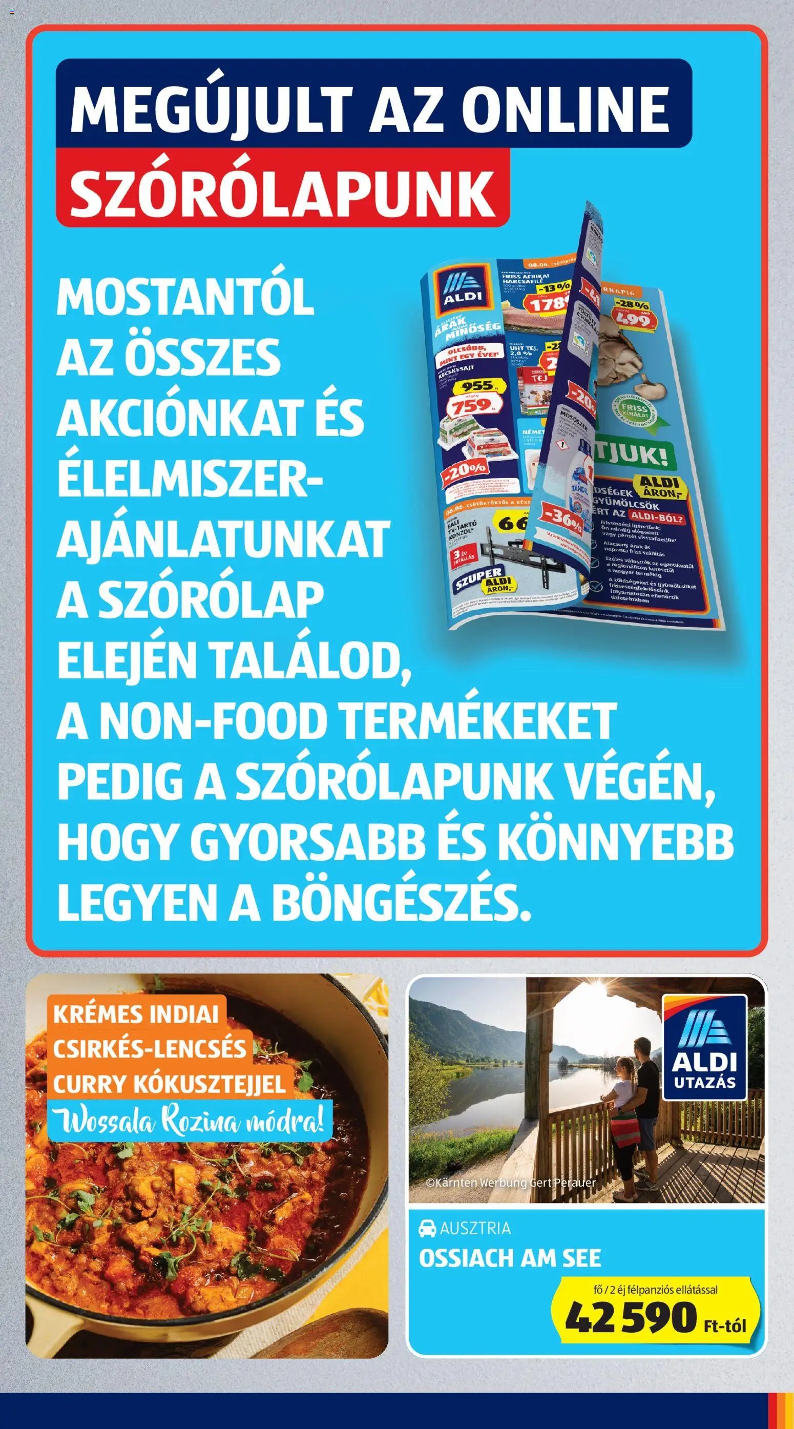 Aldi újság 2026.08.06. Aldi akciós újság