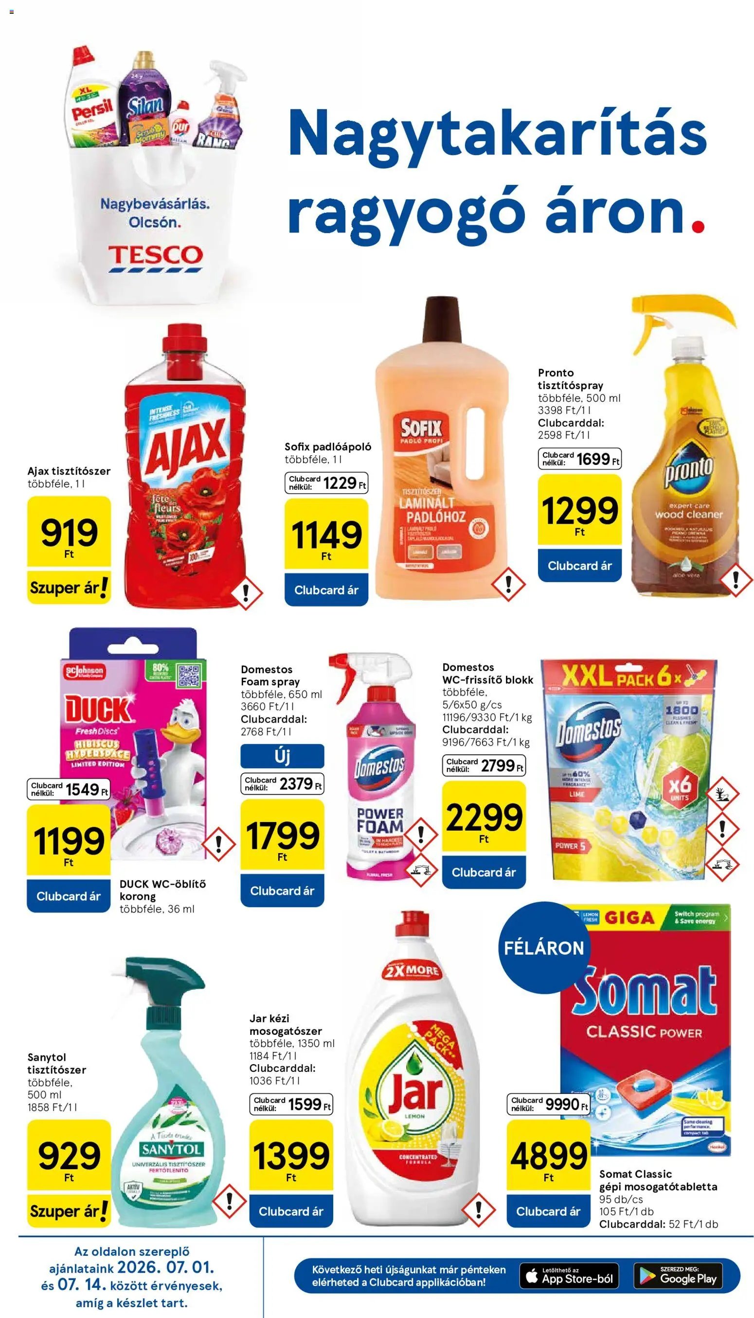 Tesco újság 2026.07.09. Tesco aktuális akciós újság