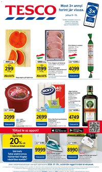 Tesco újság 2026.07.09. Tesco aktuális akciós újság