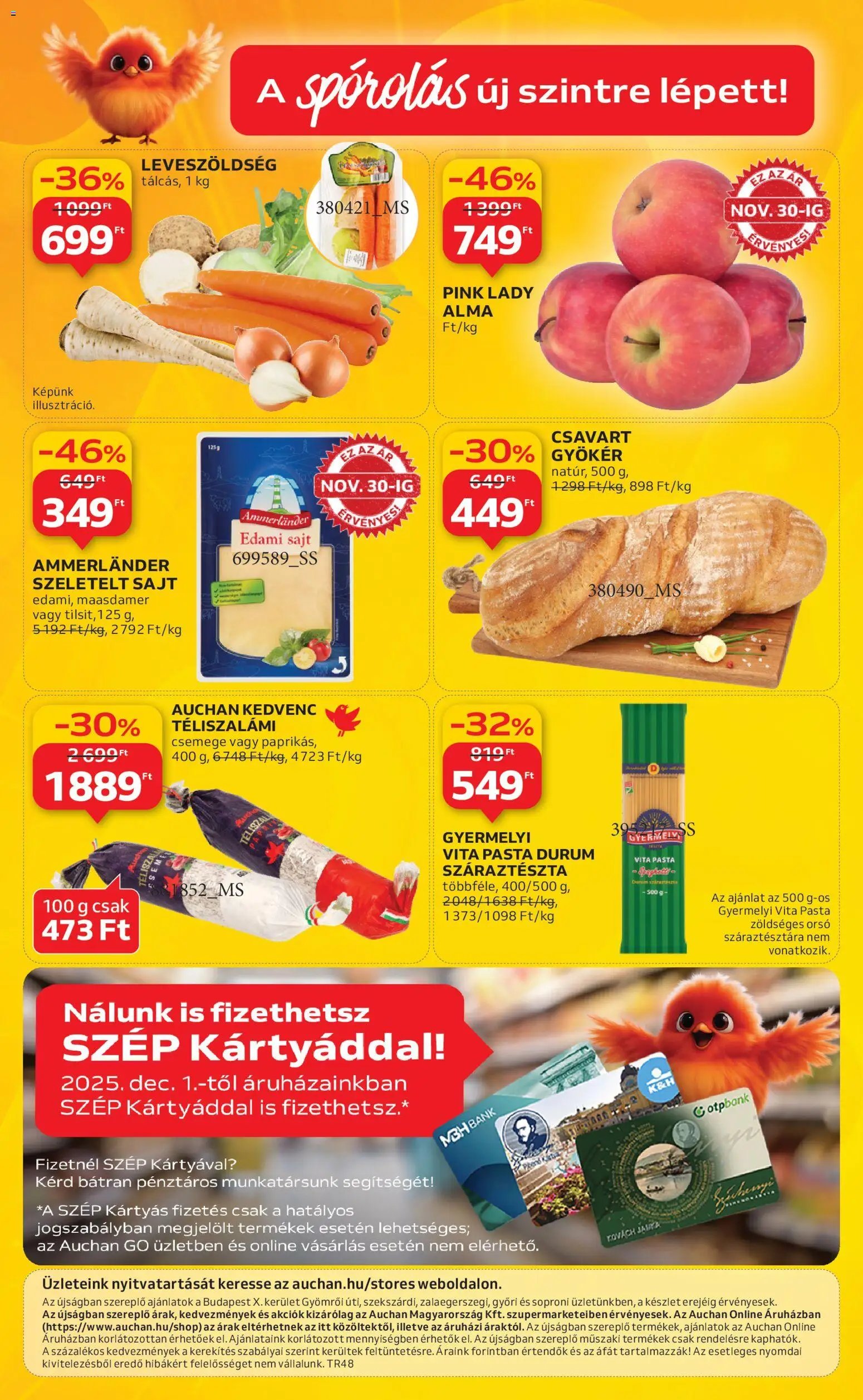 Auchan újság 2025.11.27. Szupermarket akciós újság (2025-11-27 - 2025-12-03)