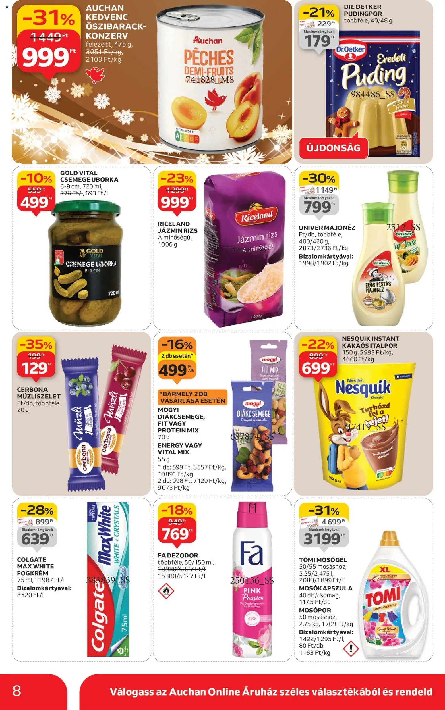 Auchan újság 2025.11.27. Szupermarket akciós újság (2025-11-27 - 2025-12-03)