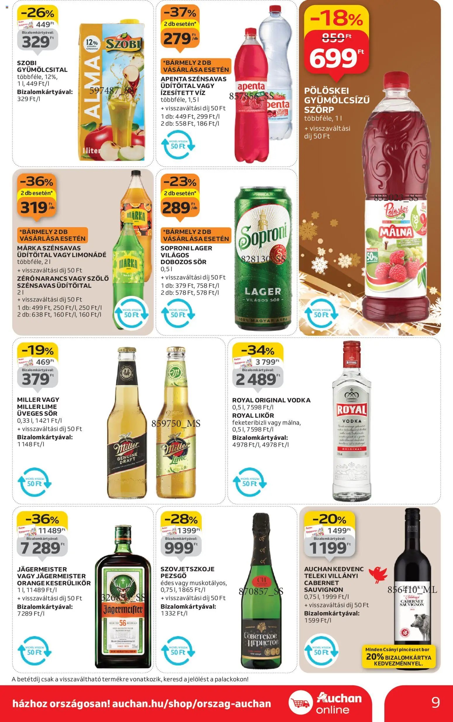 Auchan újság 2025.11.27. Szupermarket akciós újság (2025-11-27 - 2025-12-03)