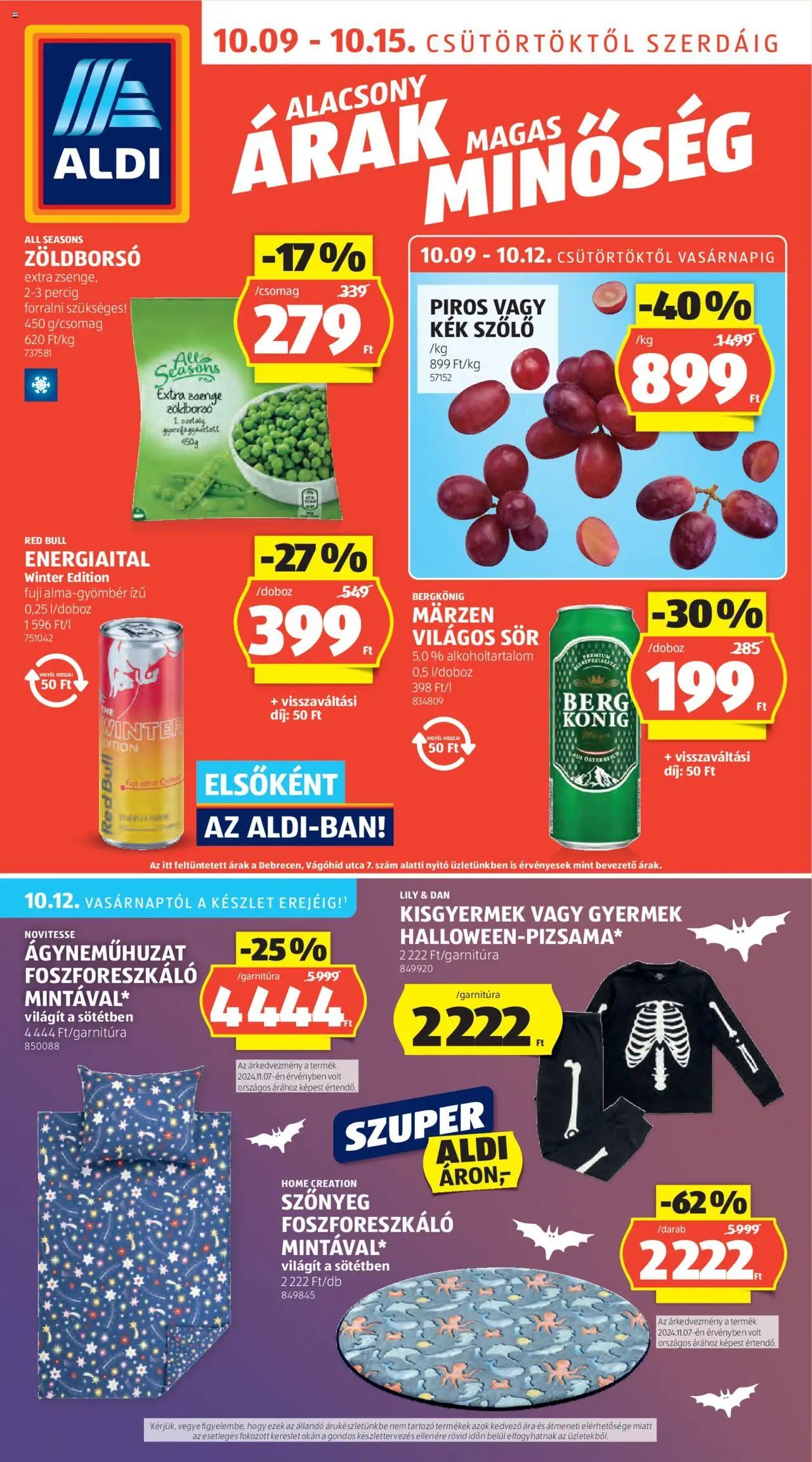 Aldi újság 2025.10.09. Akciós újság Aldi (2025-10-09 - 2025-10-15)