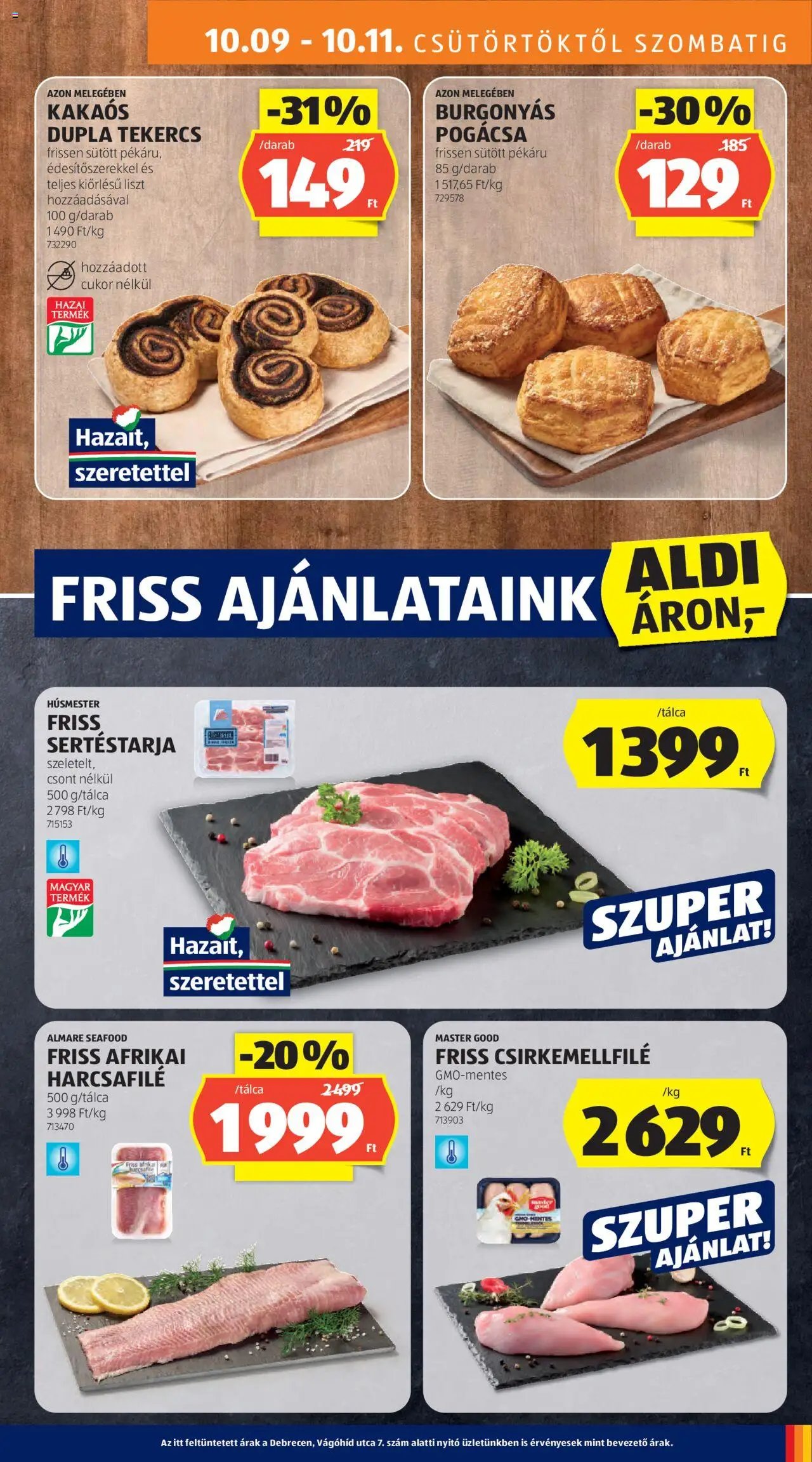 Aldi újság 2025.10.09. Akciós újság Aldi (2025-10-09 - 2025-10-15)