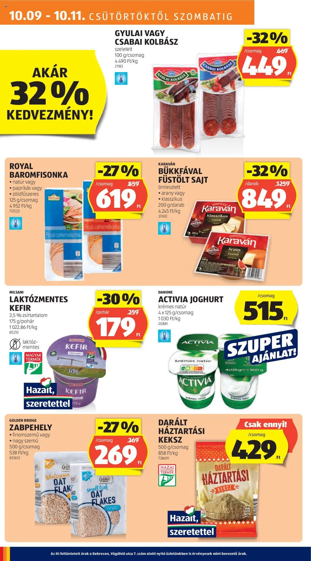 Aldi újság 2025.10.09. Akciós újság Aldi (2025-10-09 - 2025-10-15)
