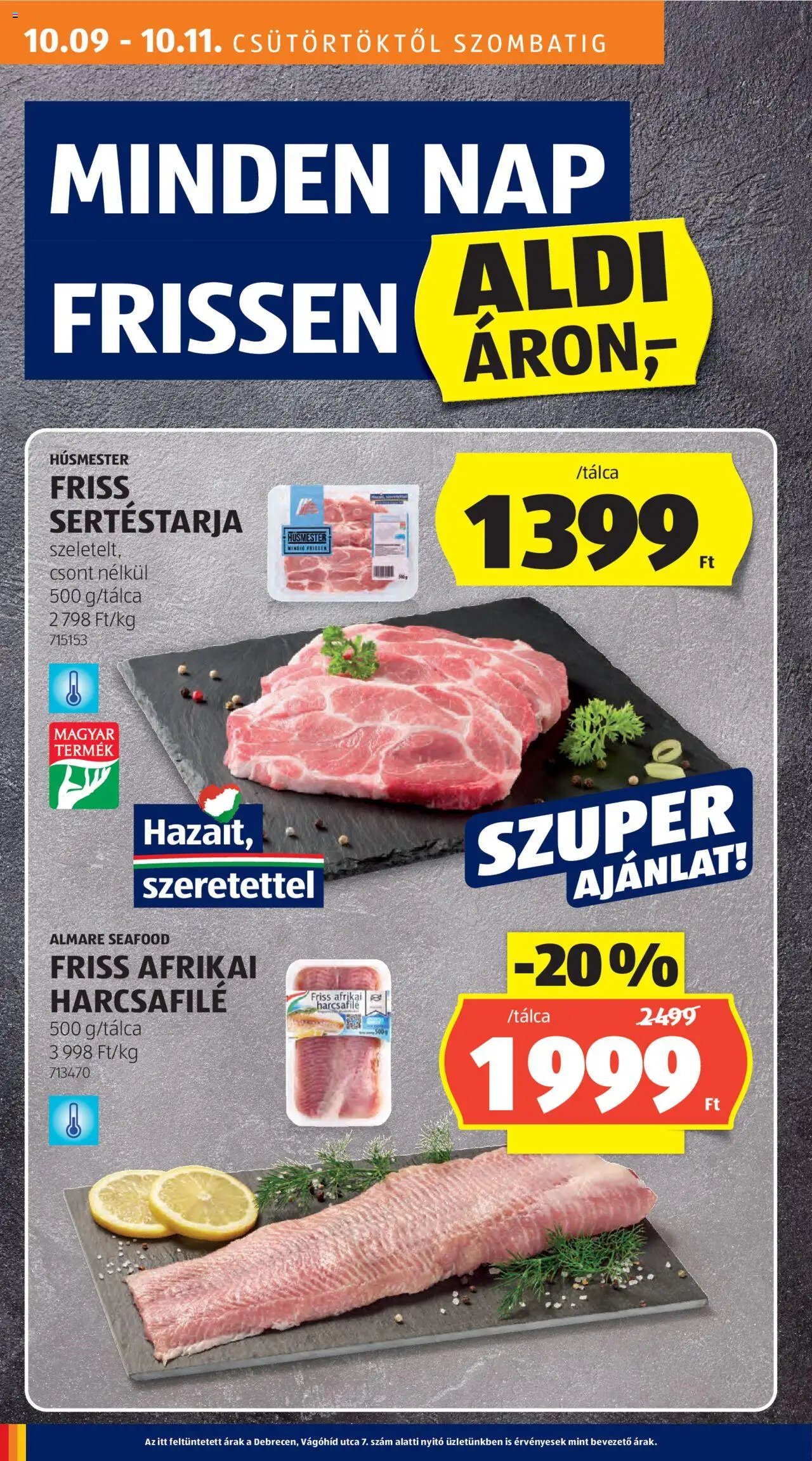 Aldi újság 2025.10.09. Akciós újság Aldi (2025-10-09 - 2025-10-15)