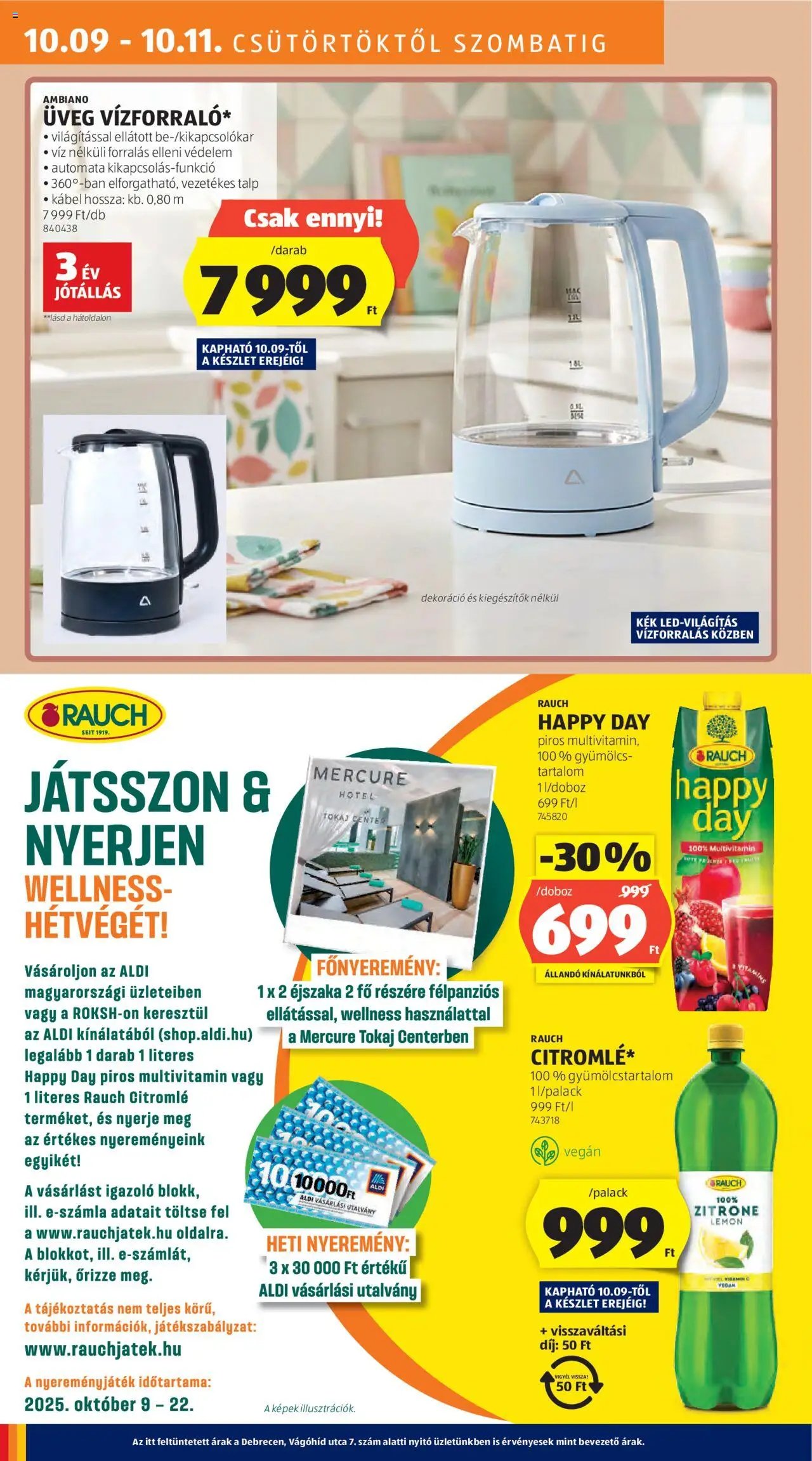 Aldi újság 2025.10.09. Akciós újság Aldi (2025-10-09 - 2025-10-15)