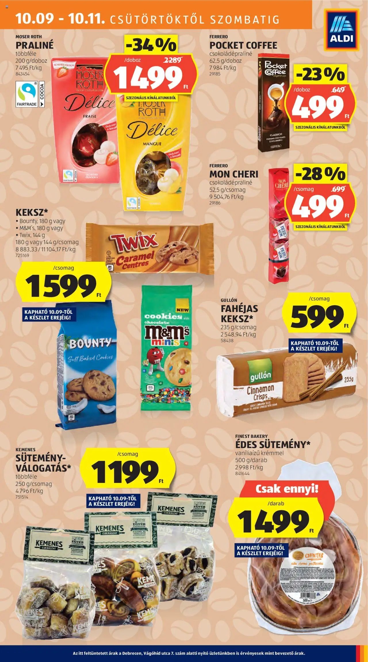 Aldi újság 2025.10.09. Akciós újság Aldi (2025-10-09 - 2025-10-15)