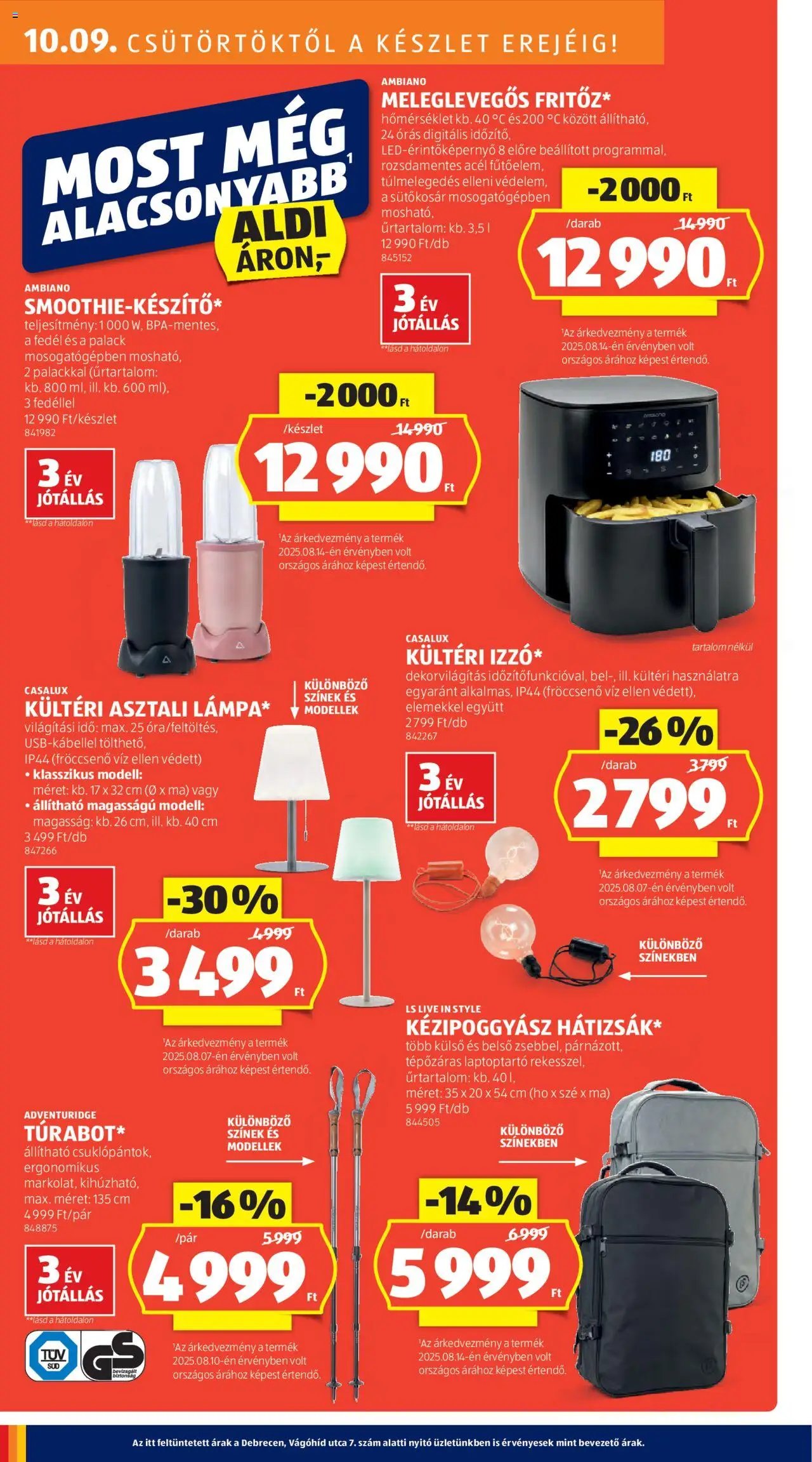 Aldi újság 2025.10.09. Akciós újság Aldi (2025-10-09 - 2025-10-15)