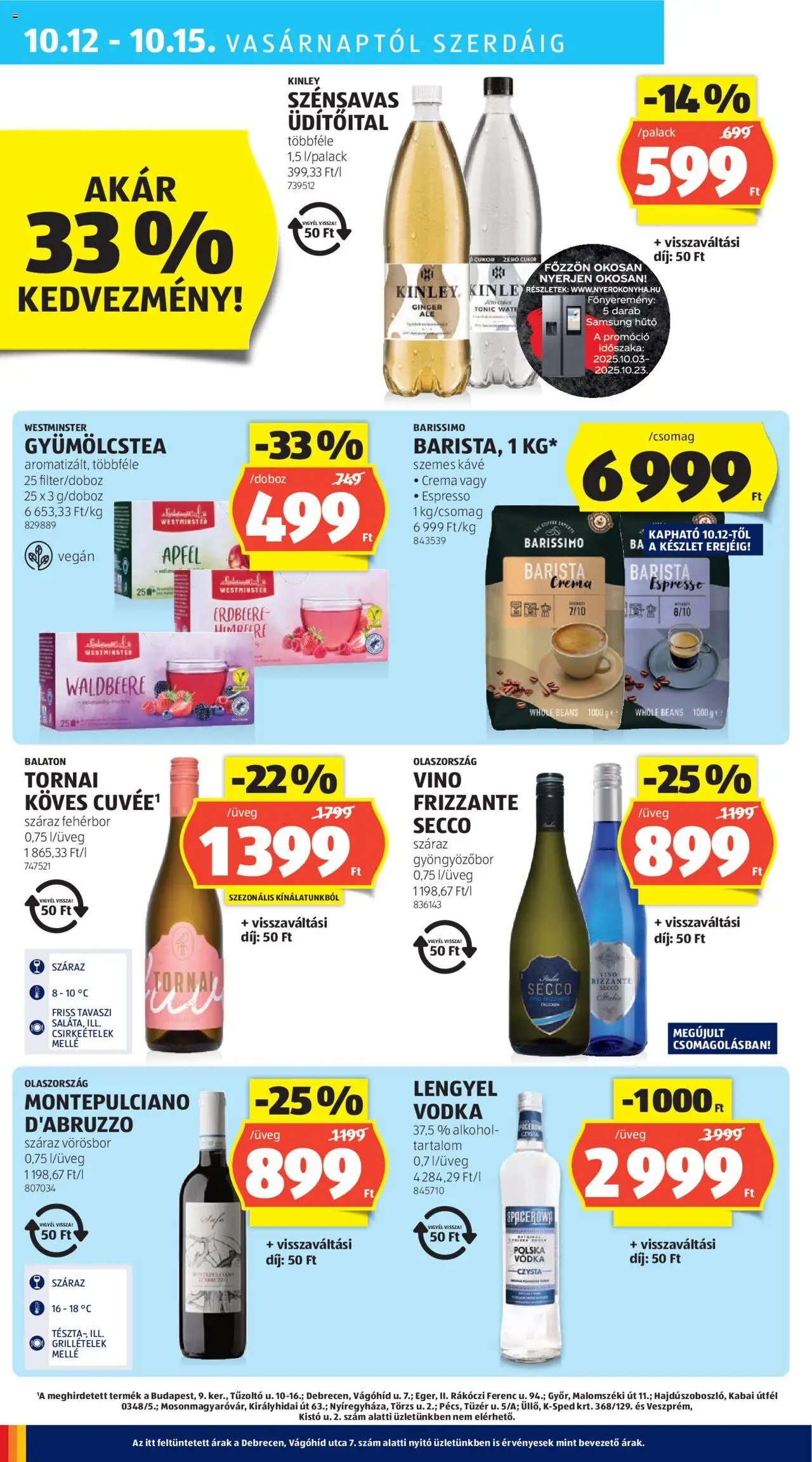 Aldi újság 2025.10.09. Akciós újság Aldi (2025-10-09 - 2025-10-15)