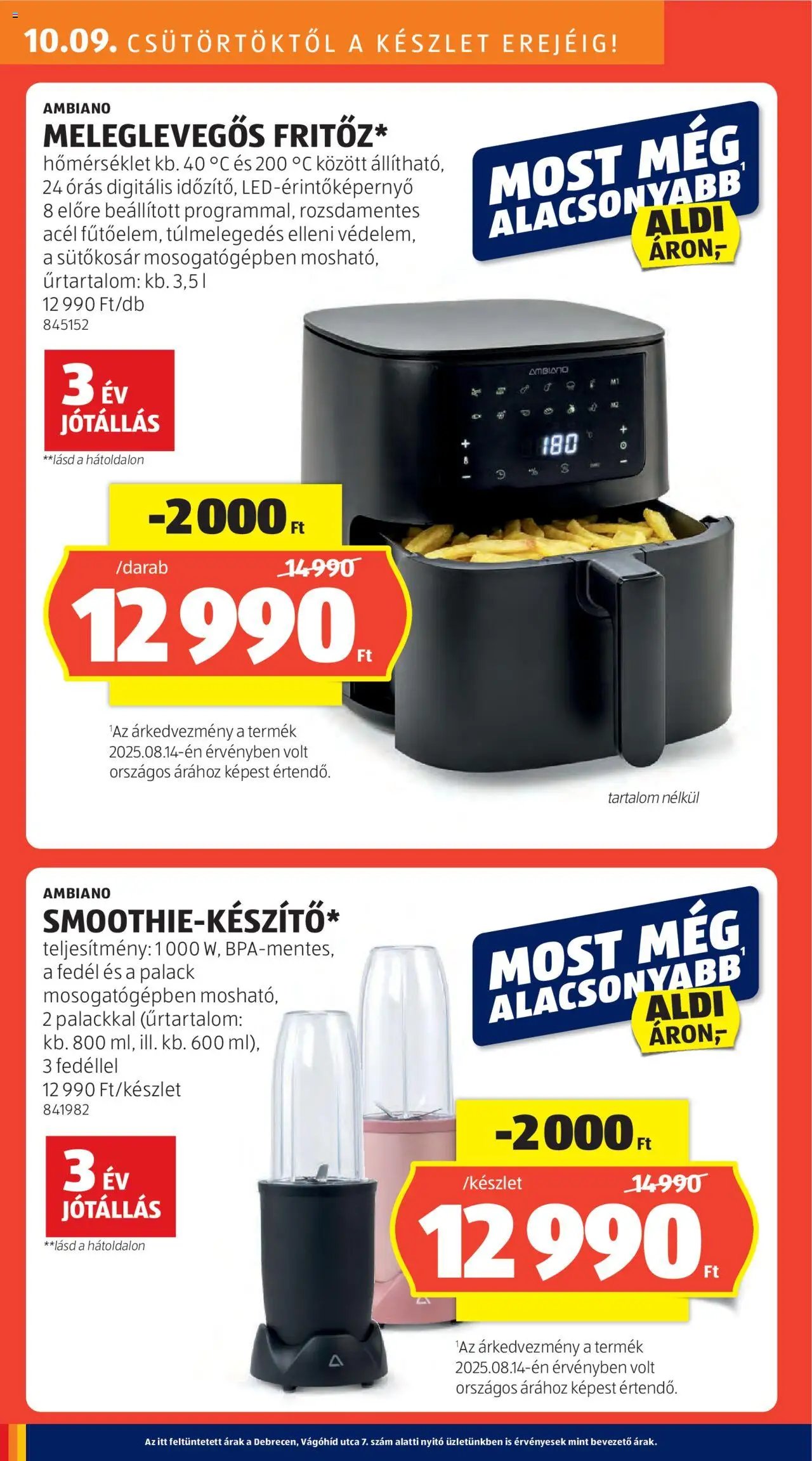 Aldi újság 2025.10.09. Akciós újság Aldi (2025-10-09 - 2025-10-15)