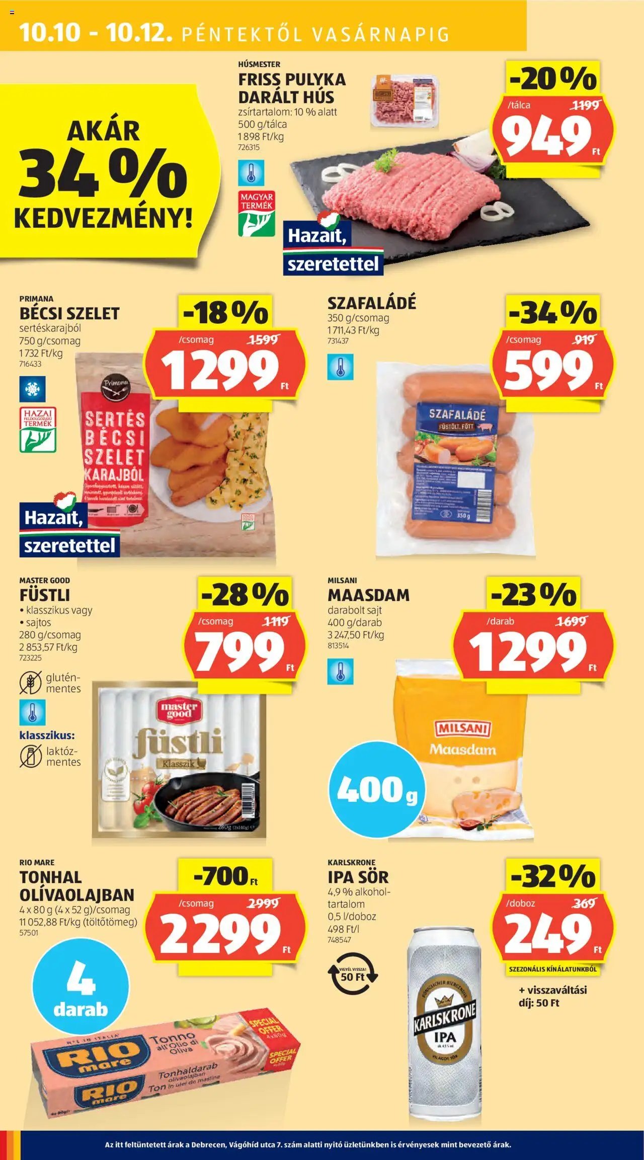 Aldi újság 2025.10.09. Akciós újság Aldi (2025-10-09 - 2025-10-15)