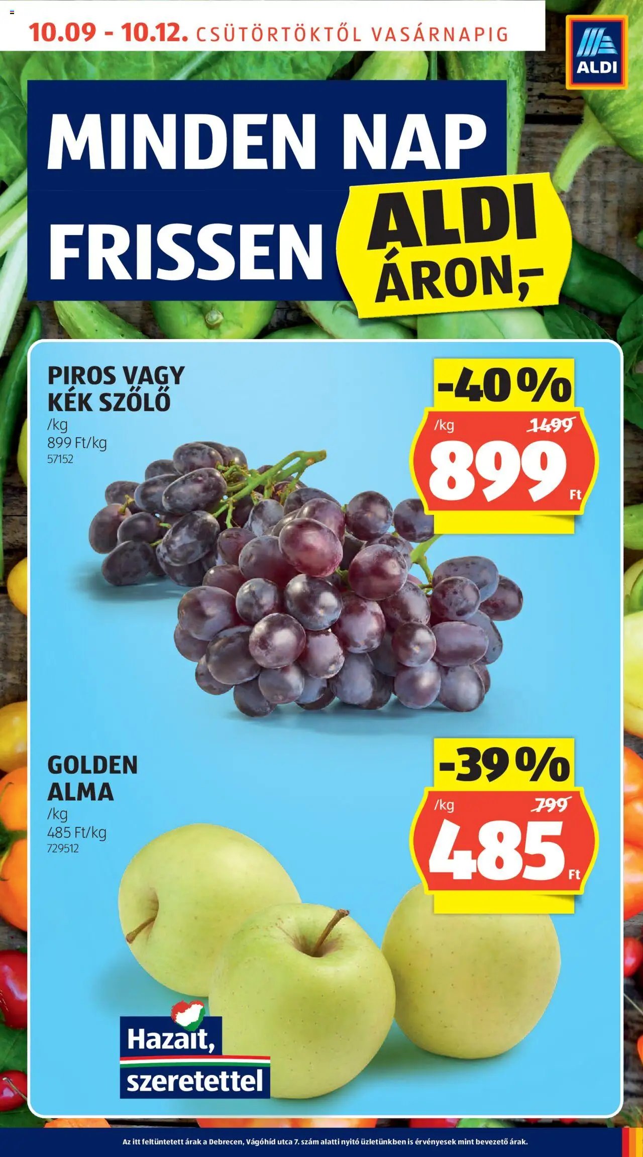 Aldi újság 2025.10.09. Akciós újság Aldi (2025-10-09 - 2025-10-15)