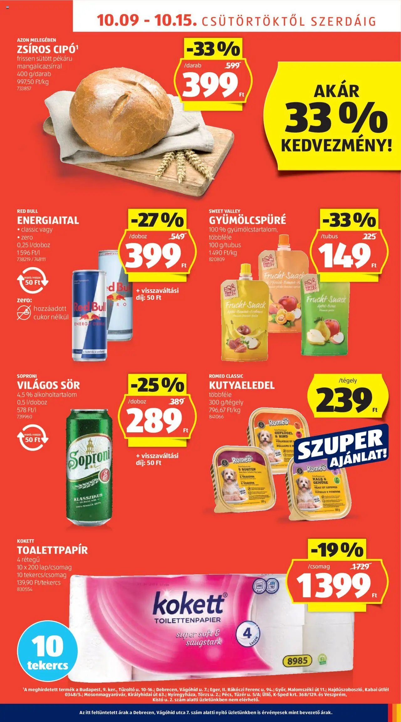 Aldi újság 2025.10.09. Akciós újság Aldi (2025-10-09 - 2025-10-15)
