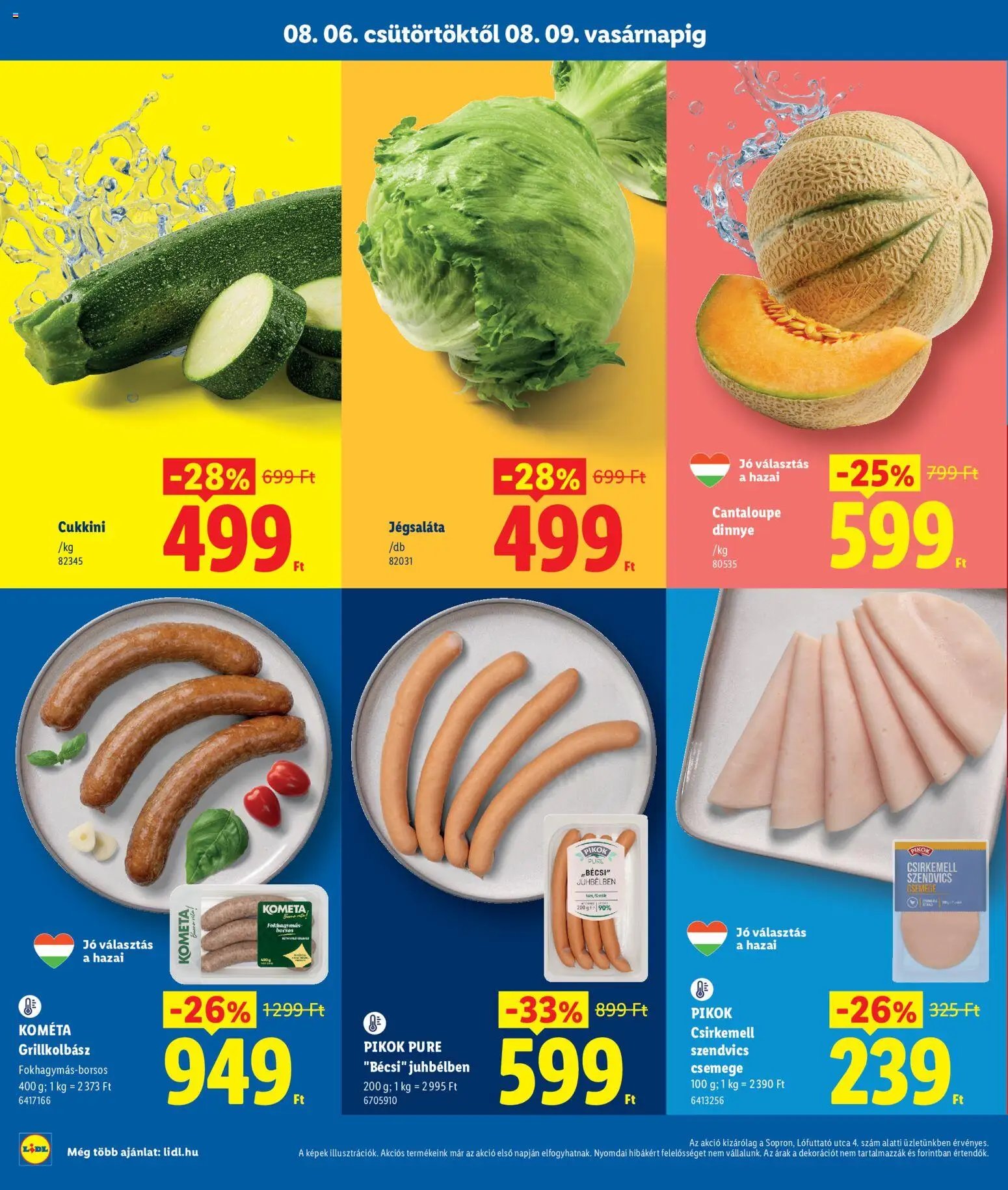 Lidl újság 2026.08.06. Lidl Sopron