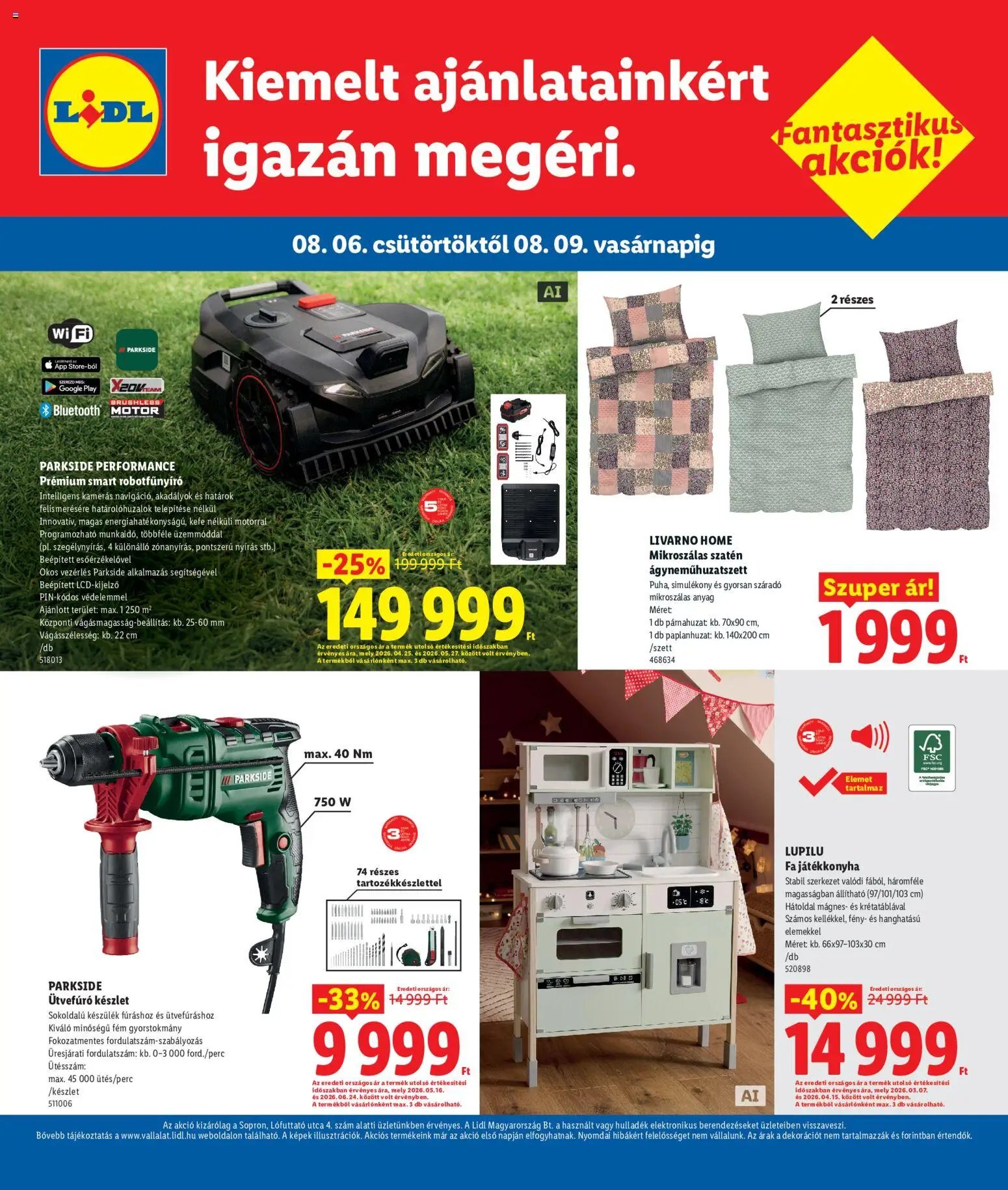 Lidl újság 2026.08.06. Lidl Sopron
