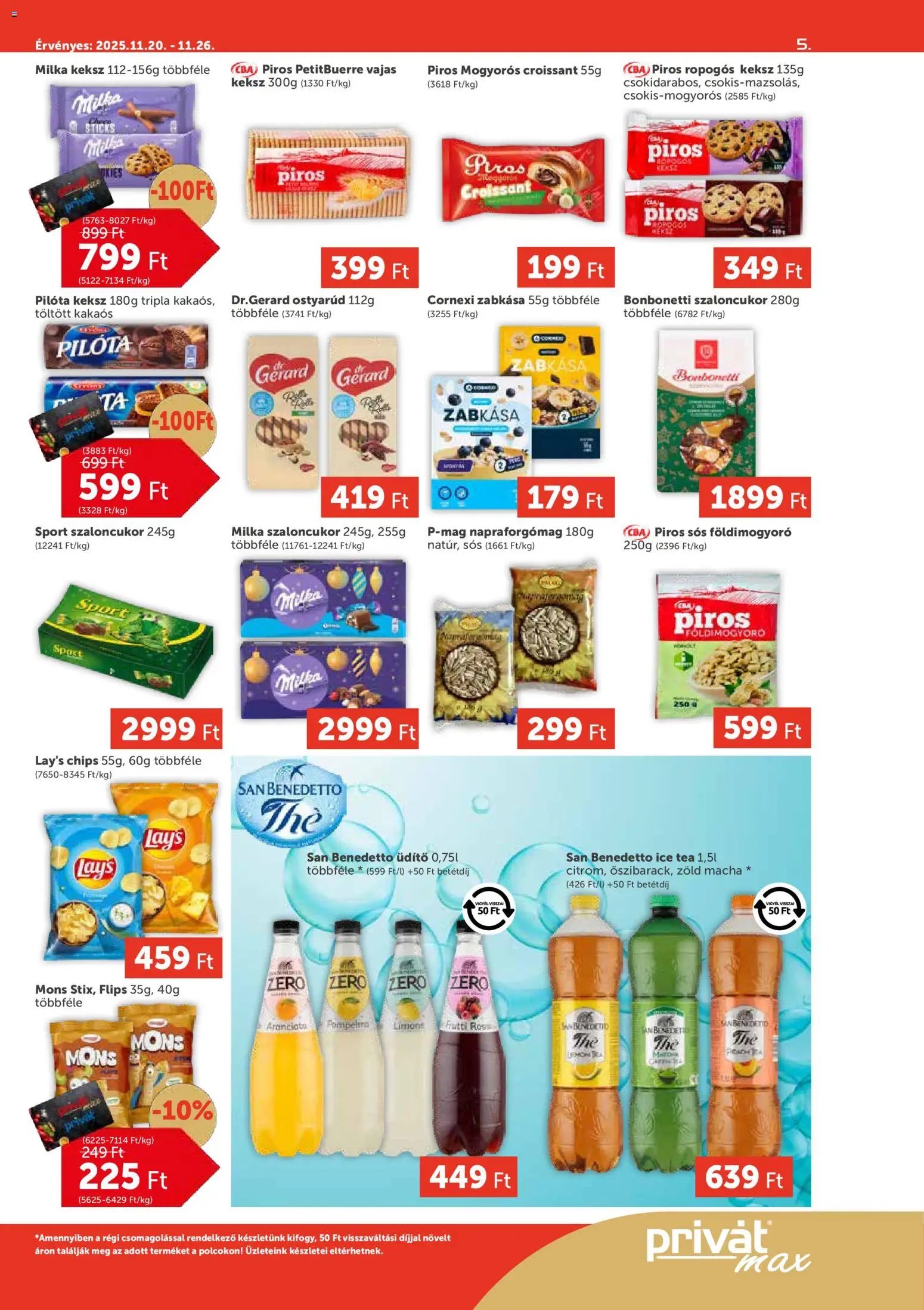 PRIVÁT újság 2025.11.20. Aktuális szórólap MAX (2025-11-20 - 2025-11-26)